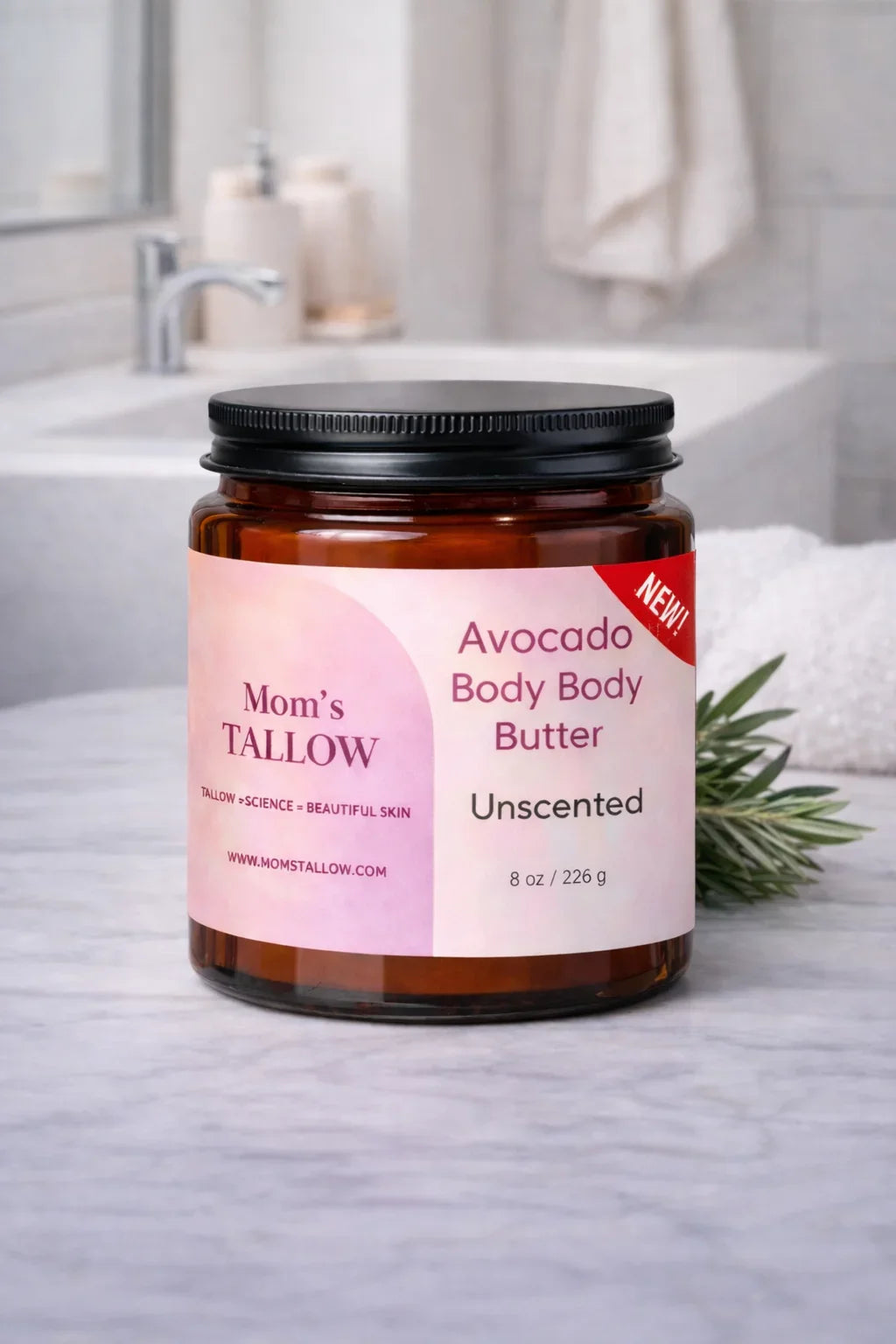 Mom’s Tallow Avocado Tallow Body Butter (8 oz)