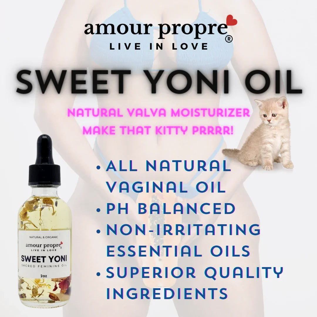 Amour Propre® Sweet Yoni - Sacred Feminine Oil | Daily Vulva Hydration