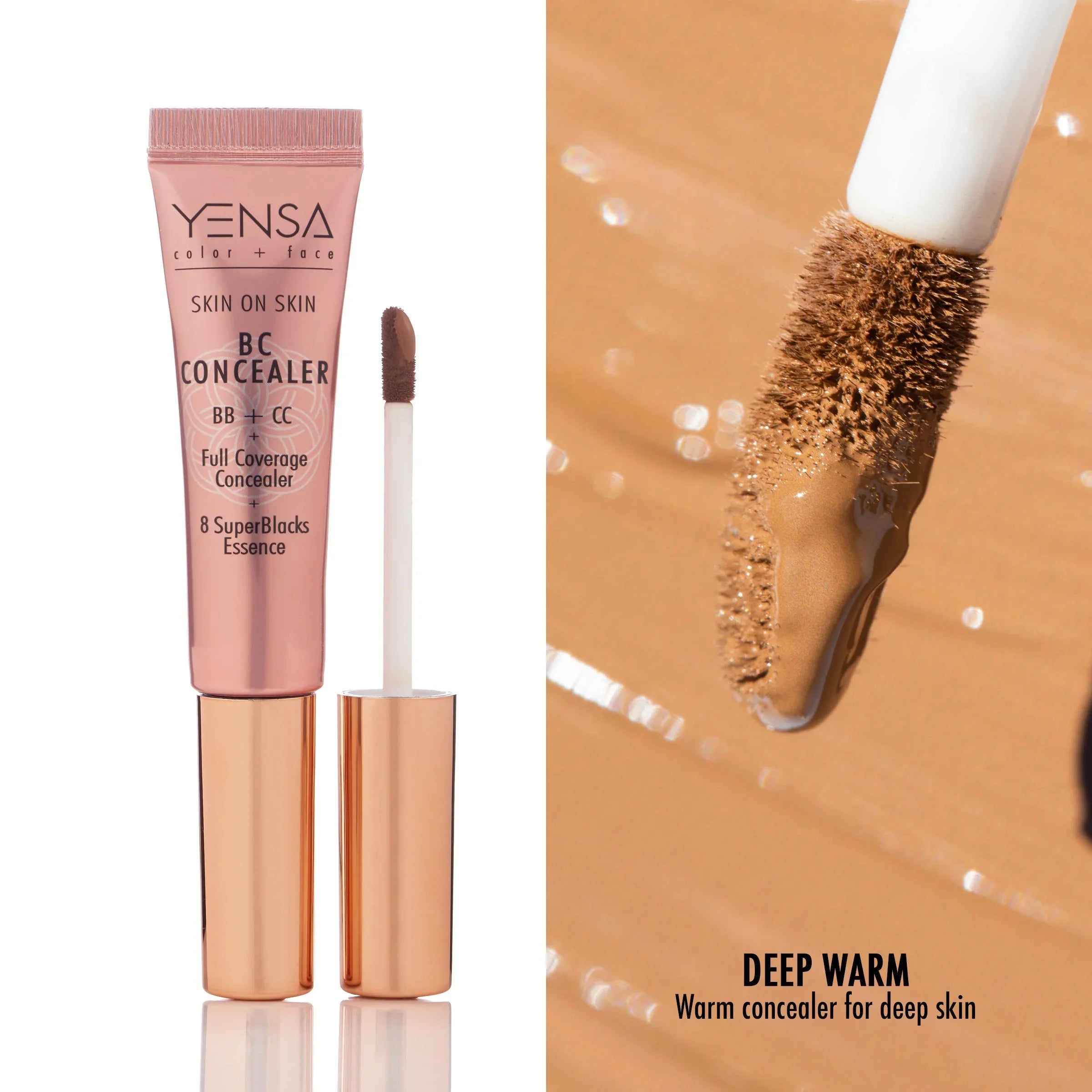 YENSA Skin On Skin BB + CC Full Coverage Hyaluronic Serum Concealer