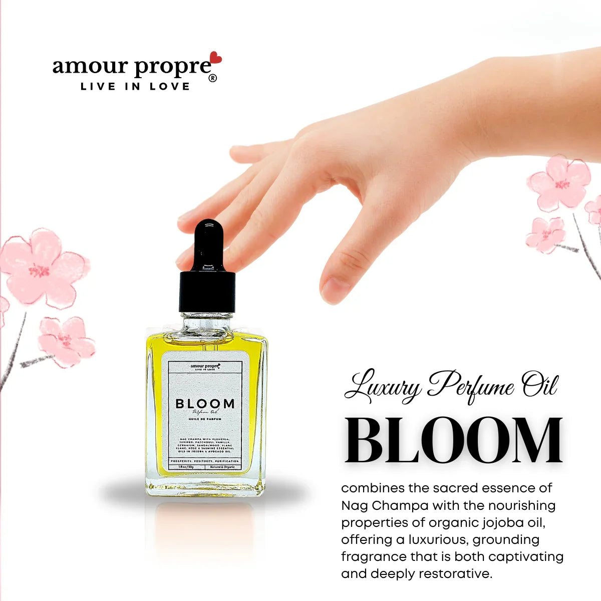 Amour Propre® Bloom Luxury Oil Perfume - huile de parfum