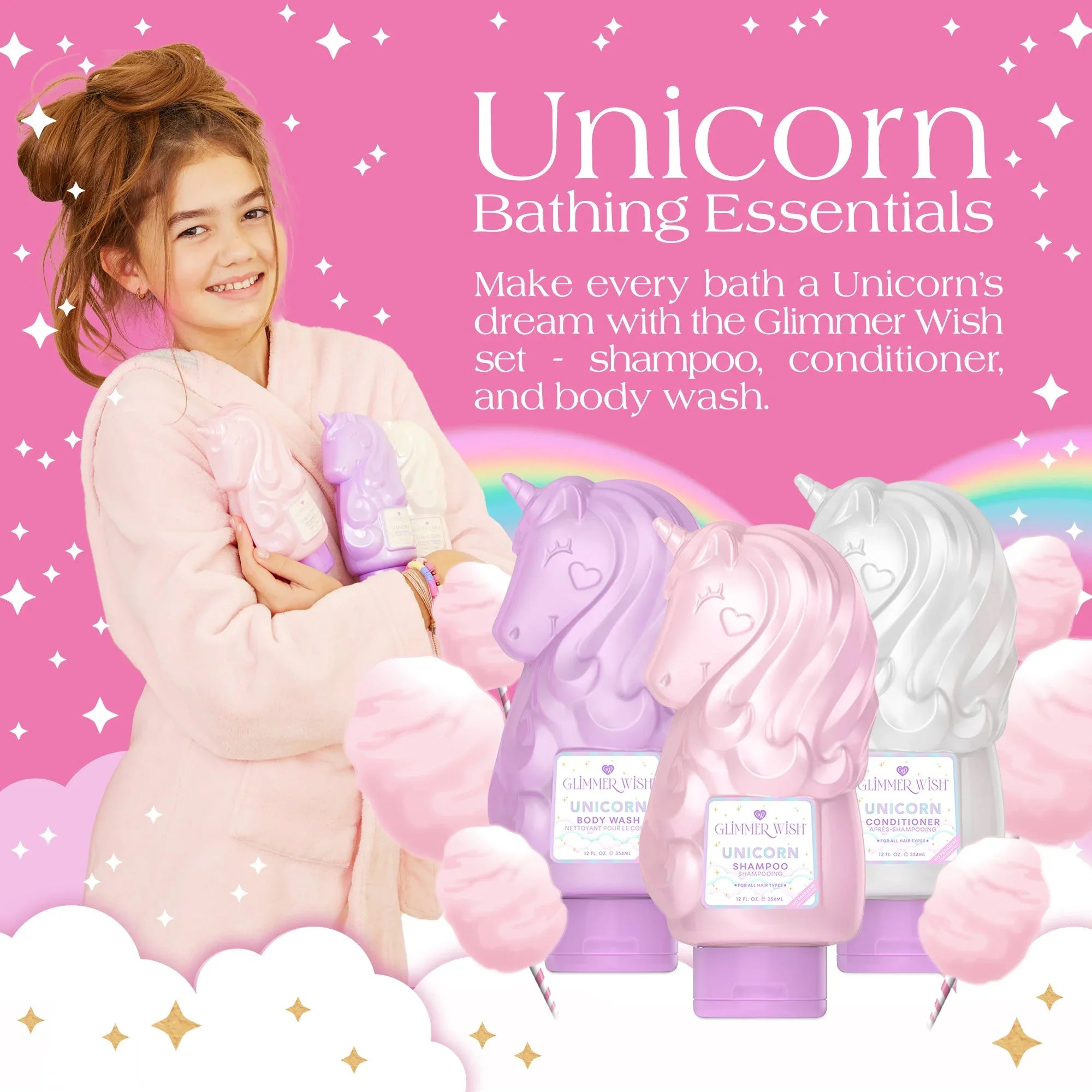 Glimmer Wish Unicorn Hair and Body Essentials