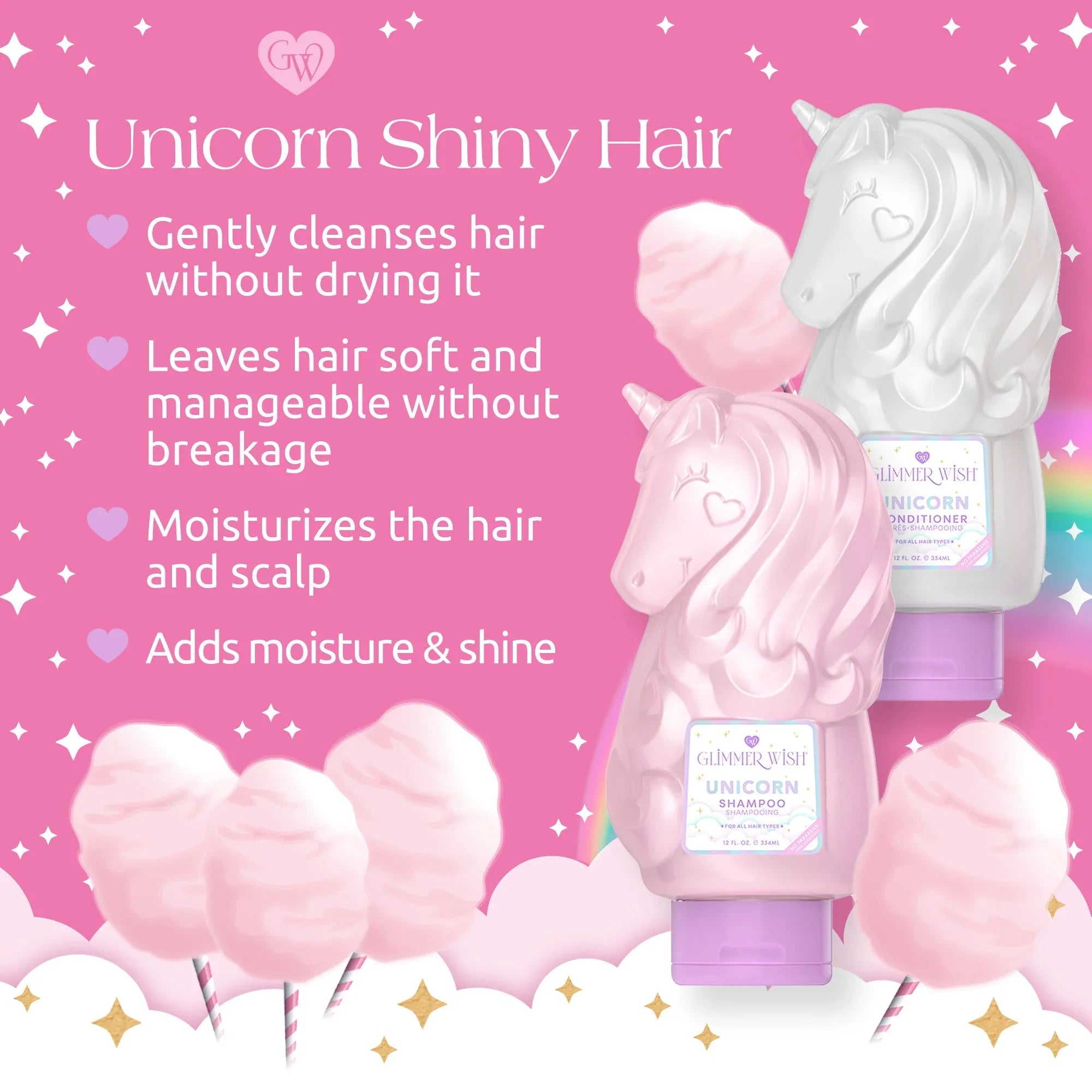 Glimmer Wish Unicorn Hair and Body Essentials