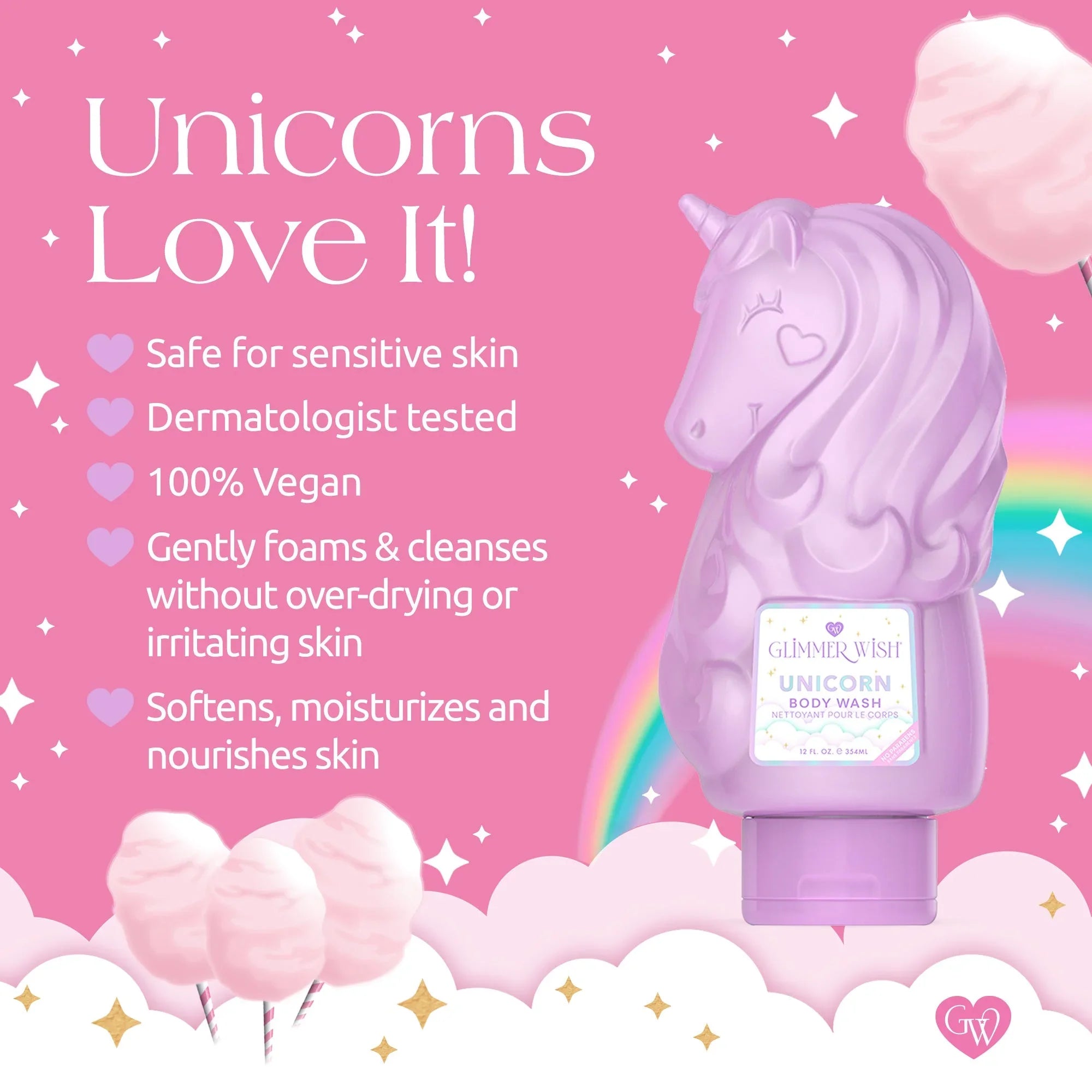 Glimmer Wish Unicorn Hair and Body Essentials