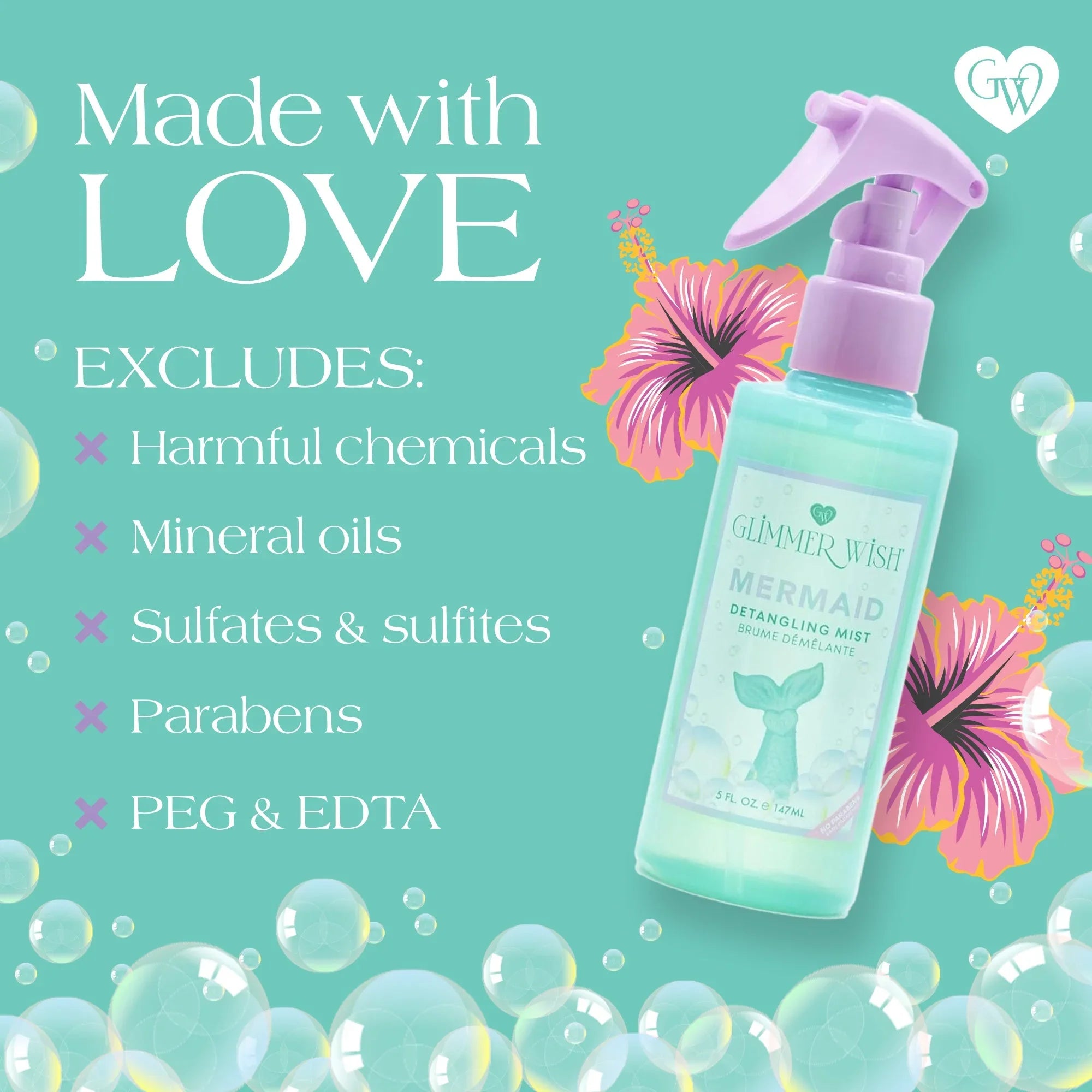 Glimmer Wish Mermaid Hair Detangling Mist