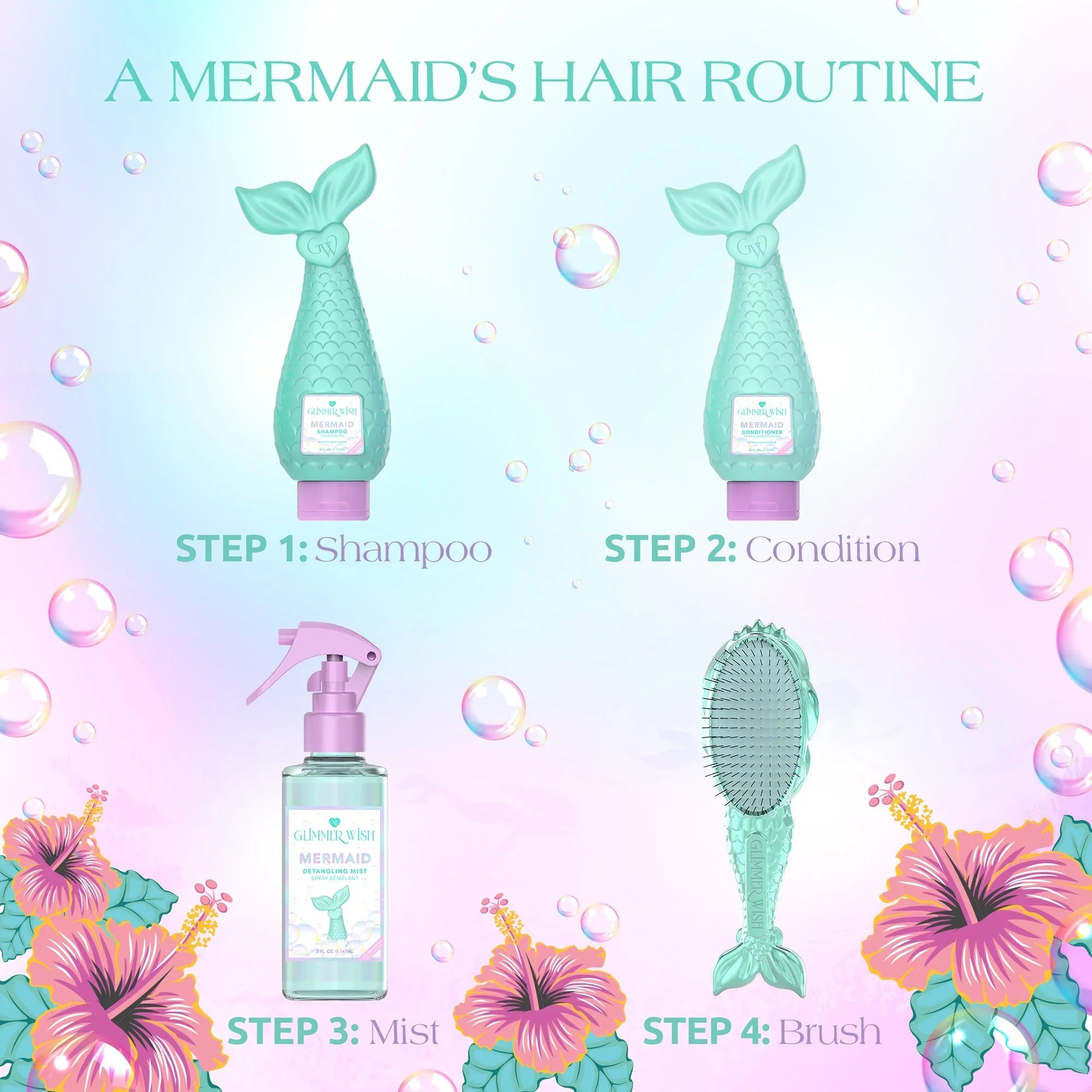 Glimmer Wish Mermaid Hair Detangling Mist