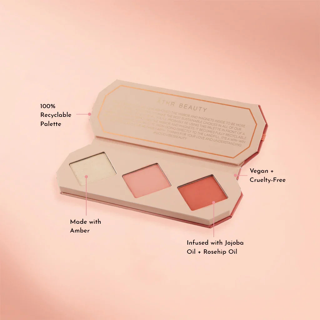 ĀTHR Beauty Crystal Charged Cheek Palette