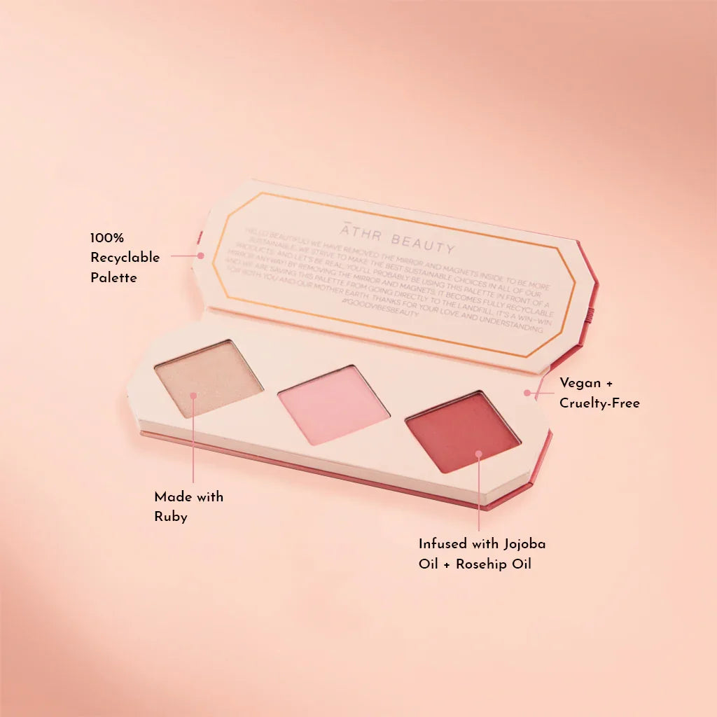ĀTHR Beauty Crystal Charged Cheek Palette