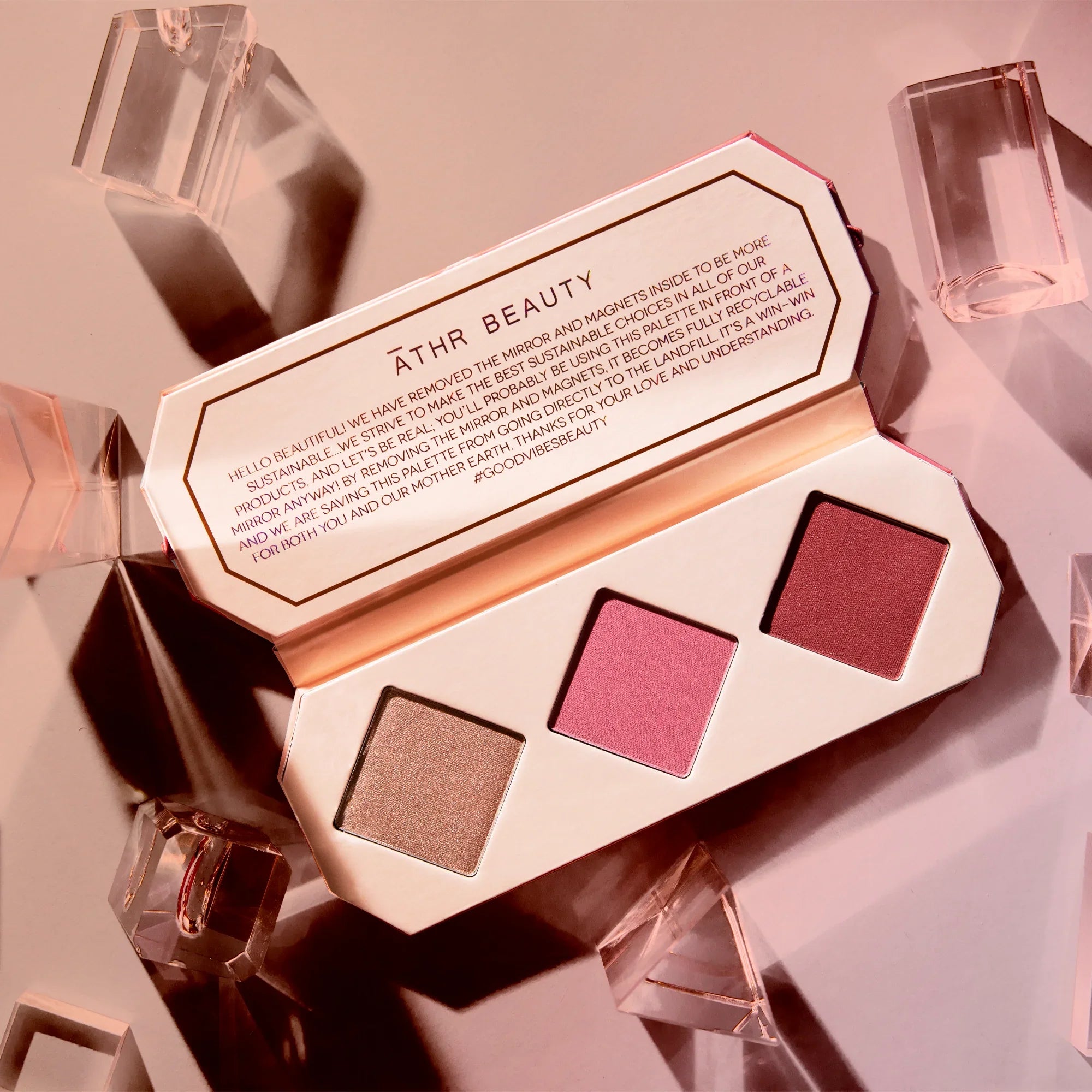 ĀTHR Beauty Crystal Charged Cheek Palette