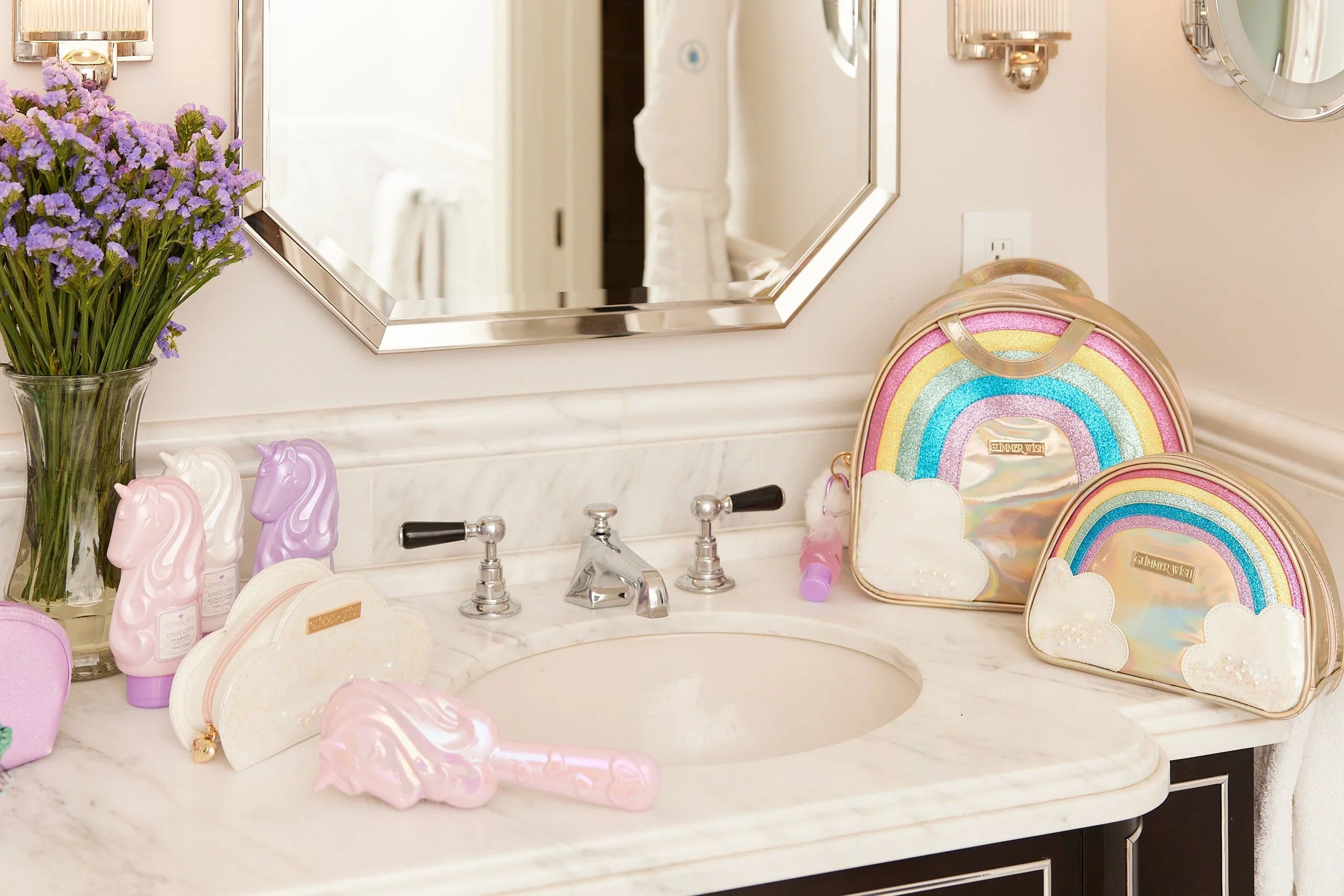 Glimmer Wish Unicorn Detangling Hair Brush
