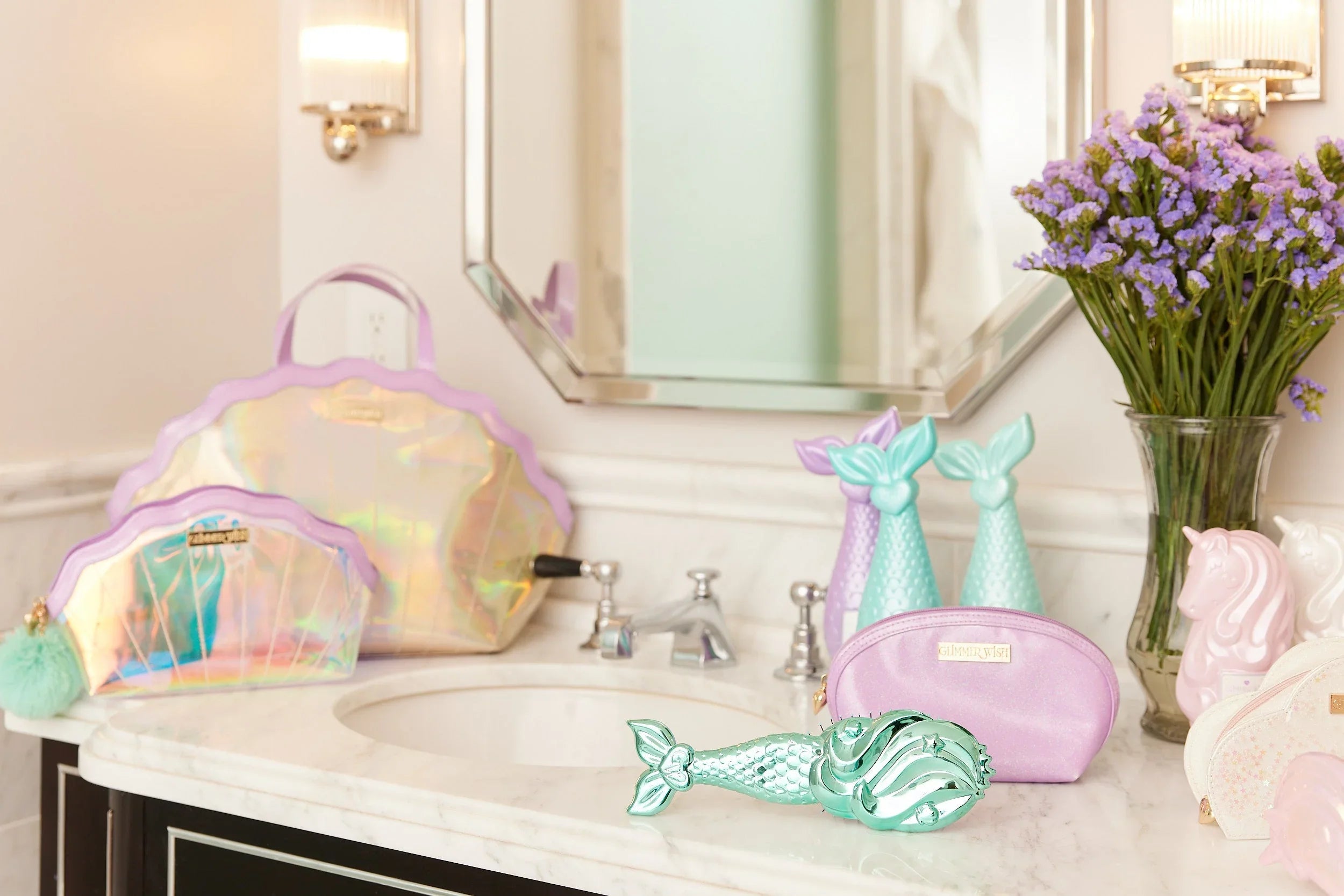 Glimmer Wish Mermaid Detangling Hair Brush