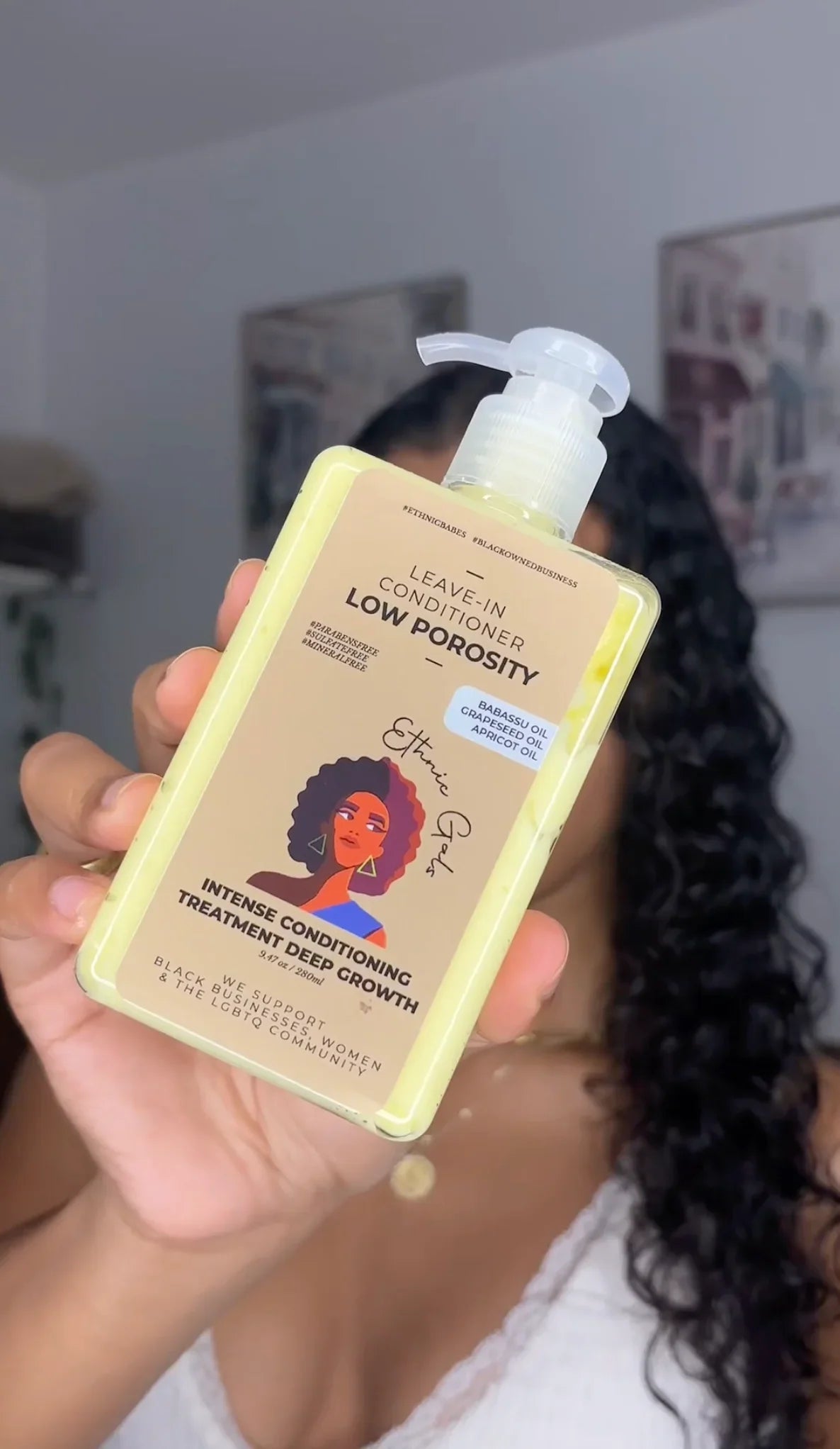 Ethnic Gals Low Porosity Deep Moisture Leave-In Conditioner