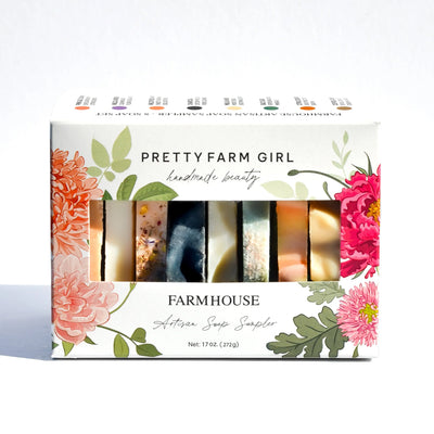 Pretty farm girl Farmhouse Artisan Goat Milk & Tallow Soap Sampler - Image 2