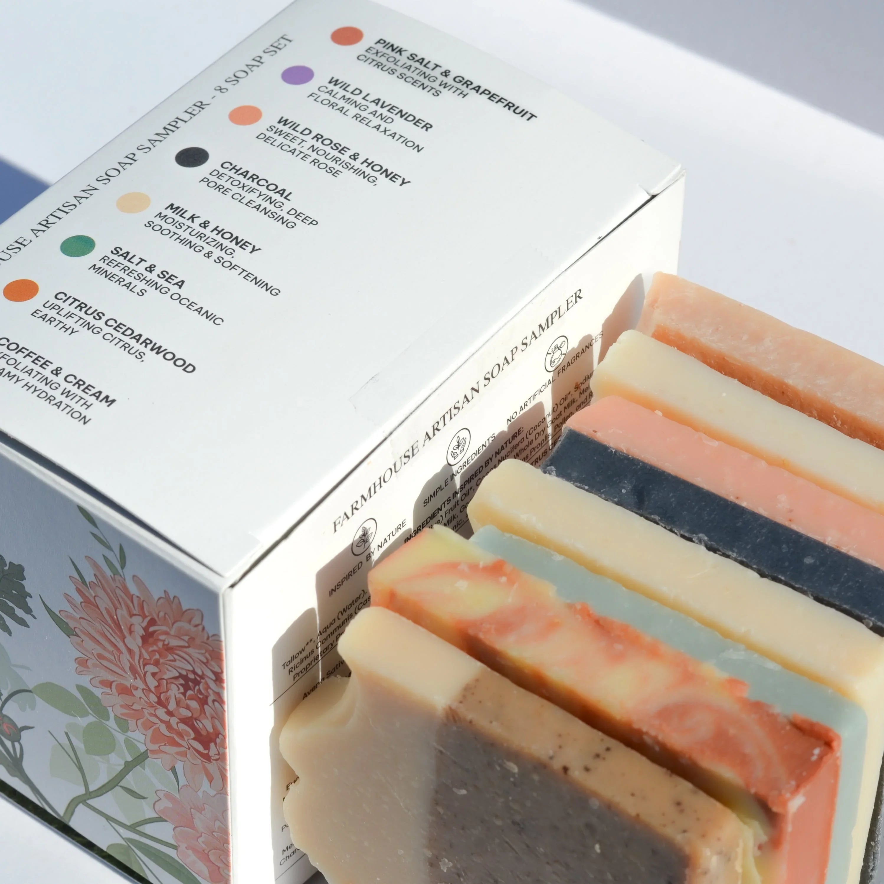 Pretty farm girl Farmhouse Artisan Goat Milk & Tallow Soap Sampler