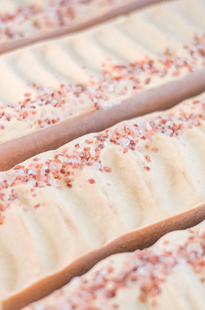 Pretty farm girl Pink Salt + Grapefruit Cleansing Bar Handmade Tallow and Goat Milk Soap Bar - Image 2
