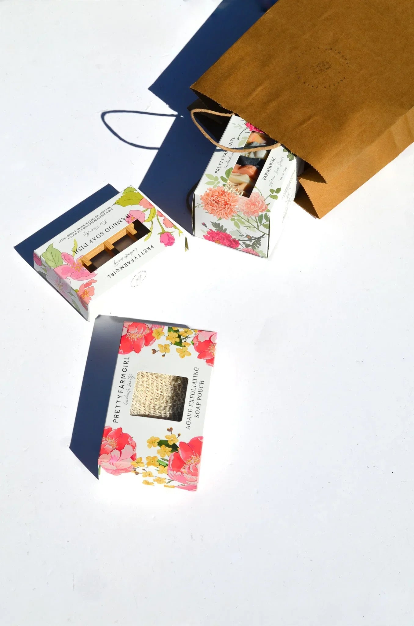 Pretty farm girl Farmhouse Artisan Goat Milk & Tallow Soap Sampler