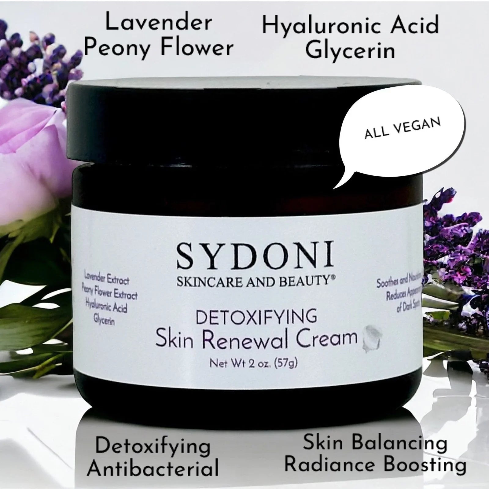 Sydoni DETOXIFYING SKIN RENEWAL CREAM with Lavender & Peony