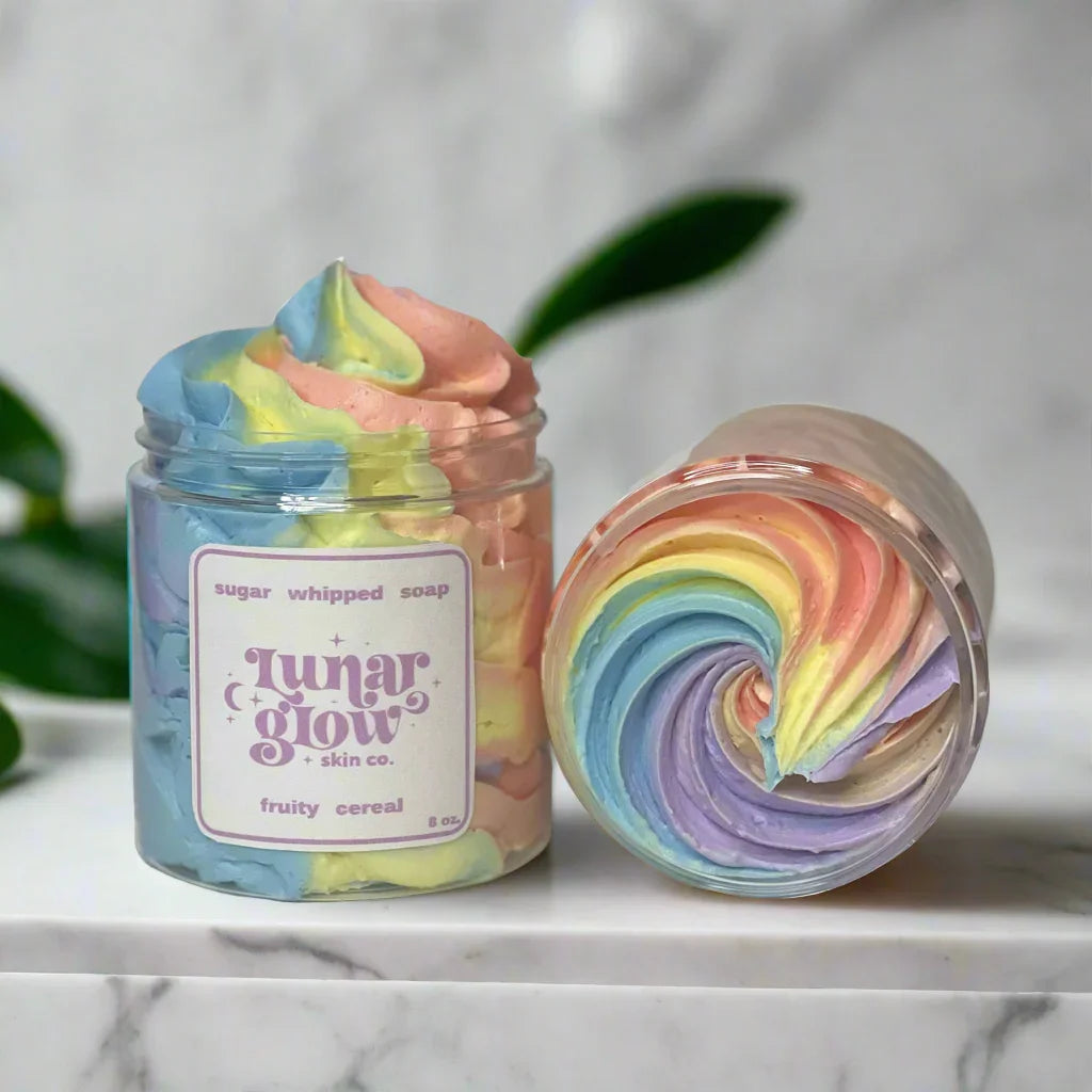 Lunar Glow Skin Co. Fruity Cereal Sugar Whipped Soap