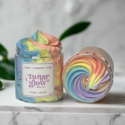 Lunar Glow Skin Co. Fruity Cereal Sugar Whipped Soap - Image 1