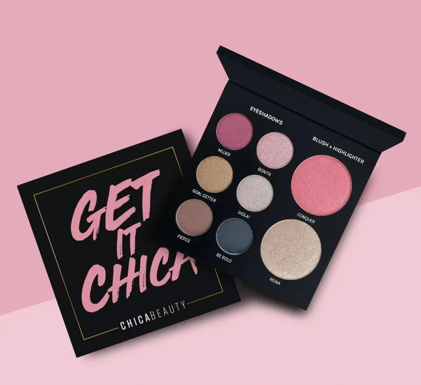 Chica Beauty GET IT CHICA (All-In-One Face Palette - Blush, Highlighter & 6 Eyeshadows)