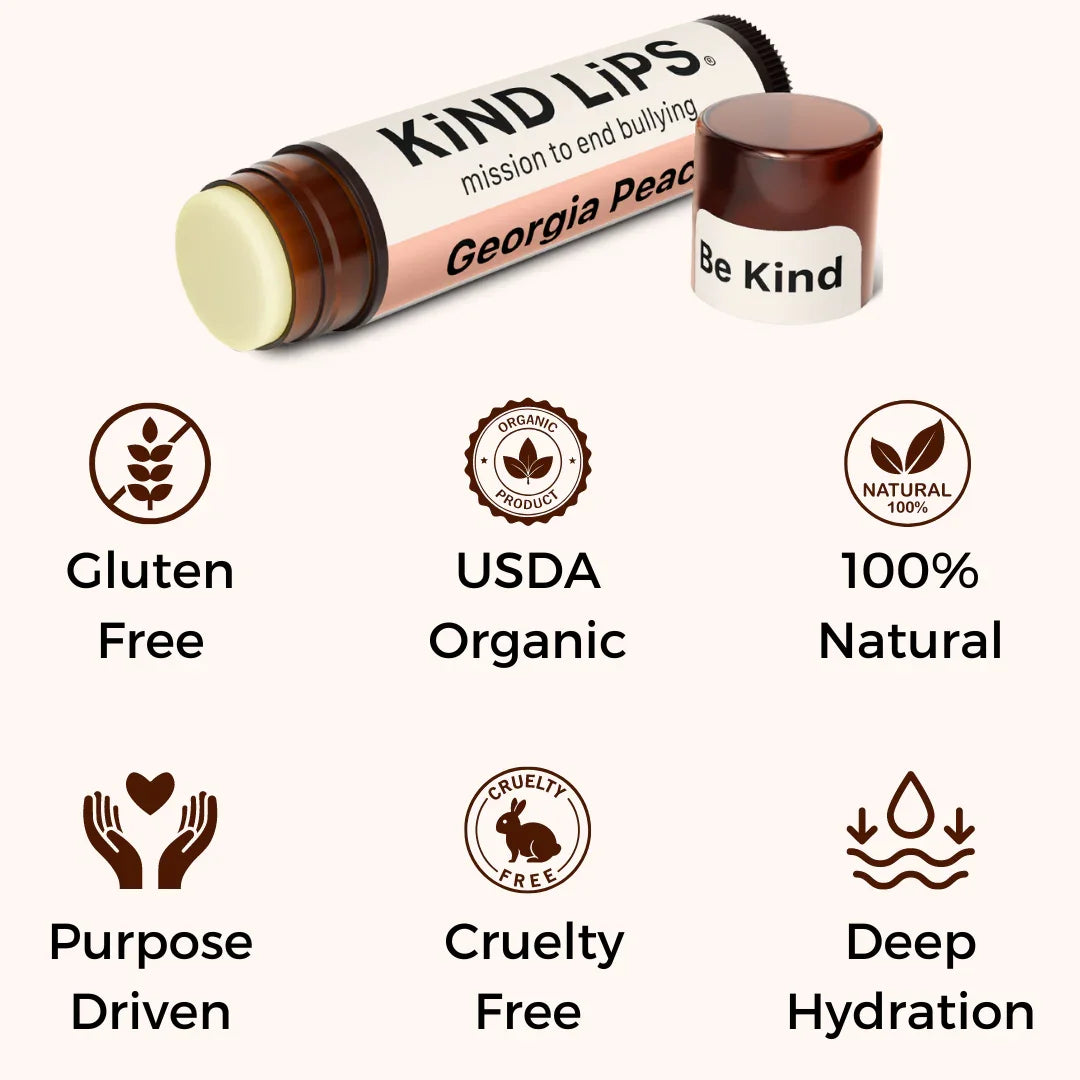 Kind Lips Georgia Peach Organic Lip Balm