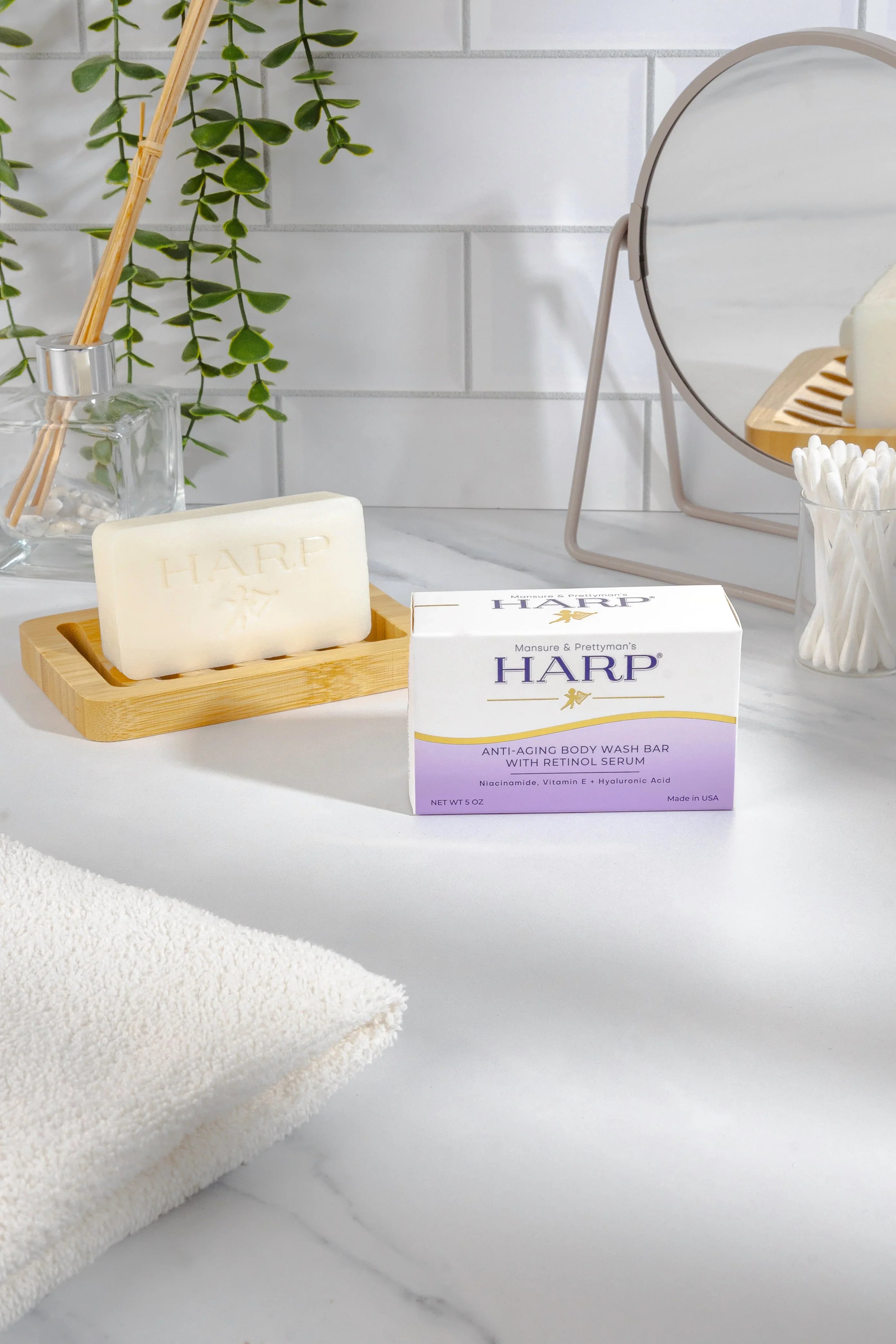 Mansure & Prettyman's HARP HARP® Anti-Aging Body Wash Bar with Retinol – pH Balanced