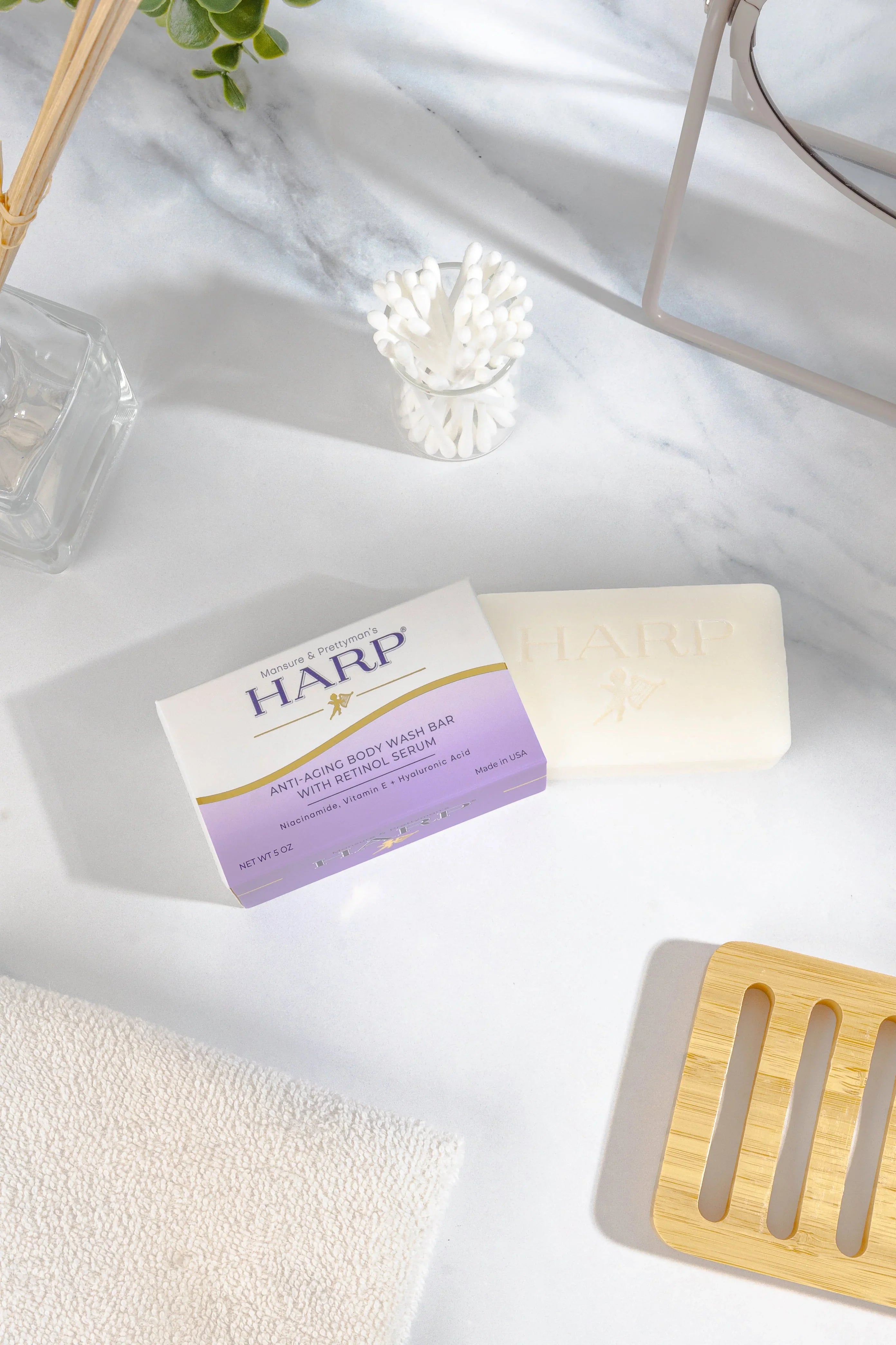 Mansure & Prettyman's HARP HARP® Anti-Aging Body Wash Bar with Retinol – pH Balanced