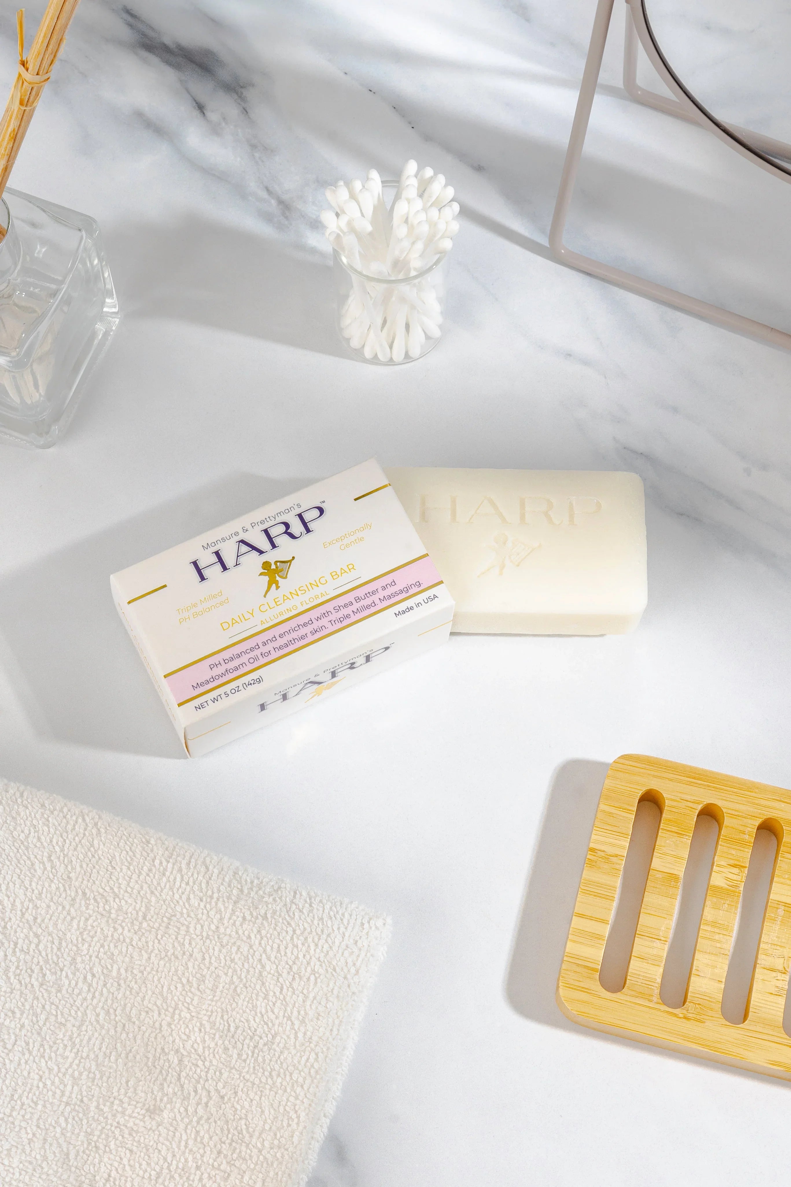 Mansure & Prettyman's HARP HARP® Vanilla Lavender Body Wash Bar – pH Balanced