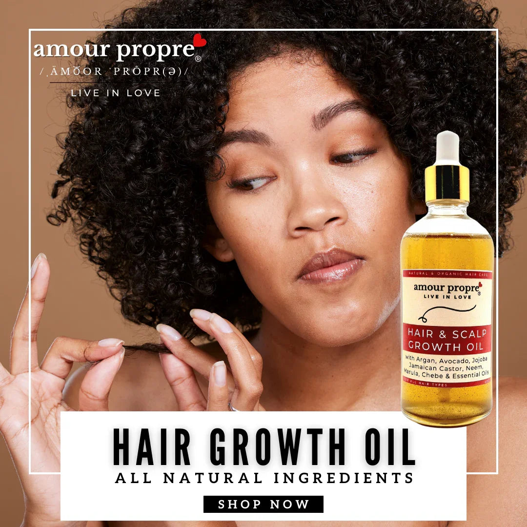 Amour Propre® Organic Chebe Hair Growth Oil with Avocado and Argan Oils