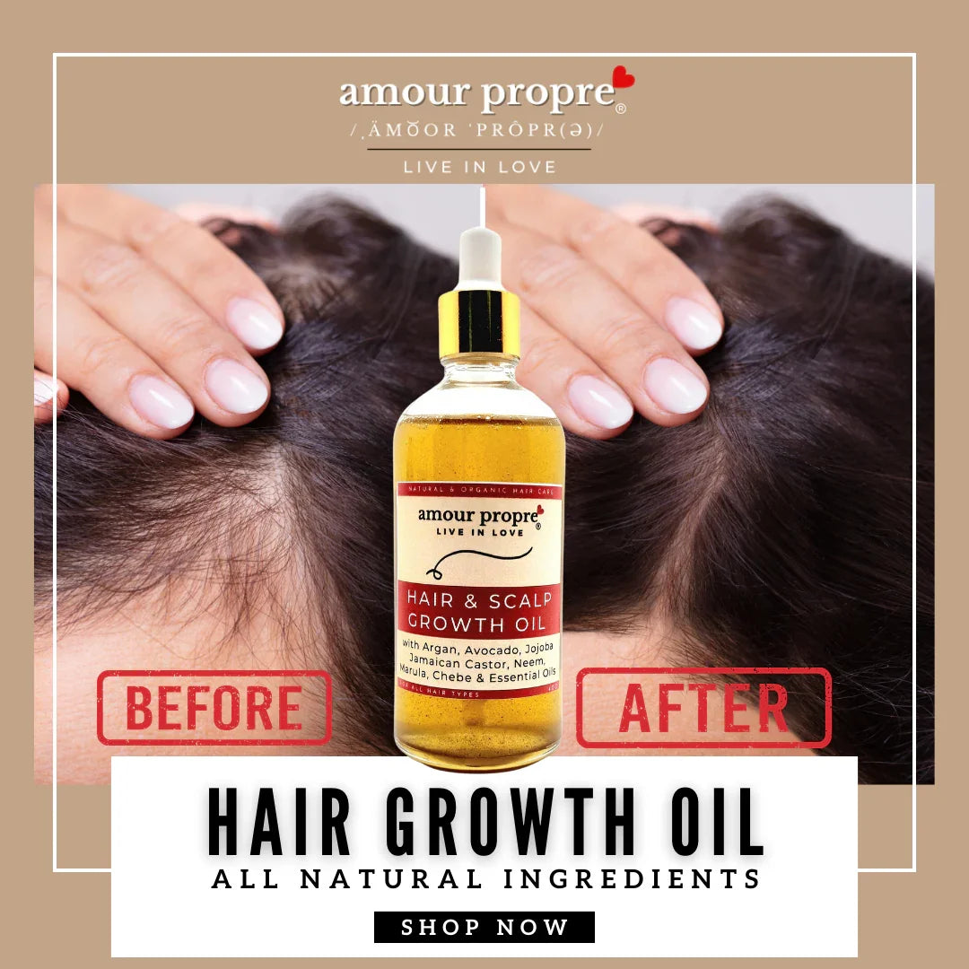 Amour Propre® Organic Chebe Hair Growth Oil with Avocado and Argan Oils