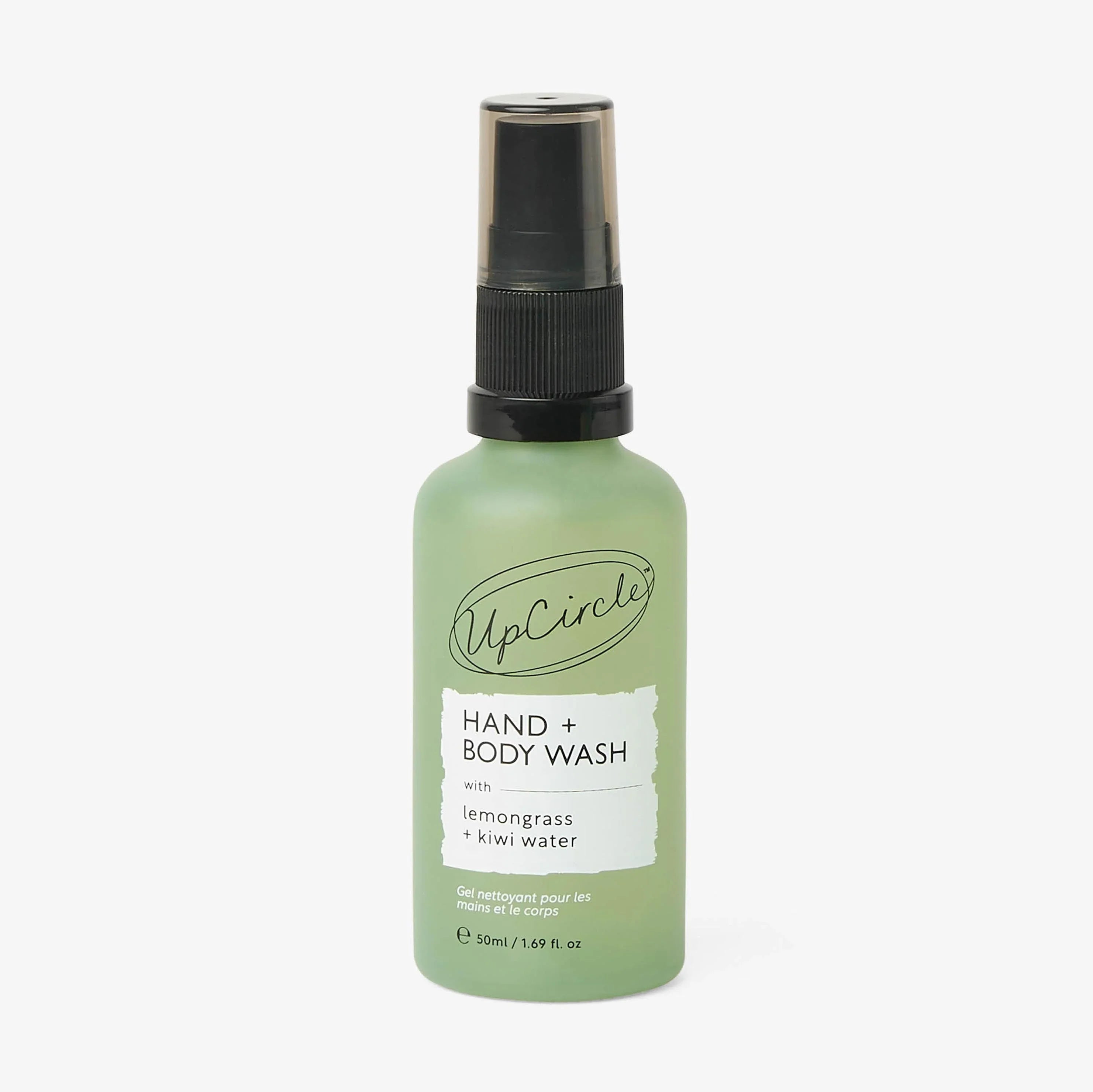 UpCircle Natural Hand + Body Wash with Lemongrass - Travel Size
