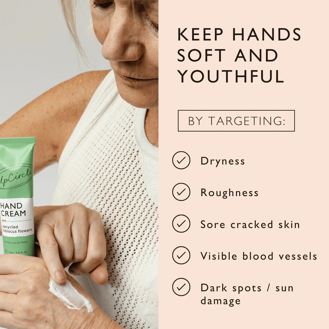 UpCircle Hand Cream with Hibiscus Flowers