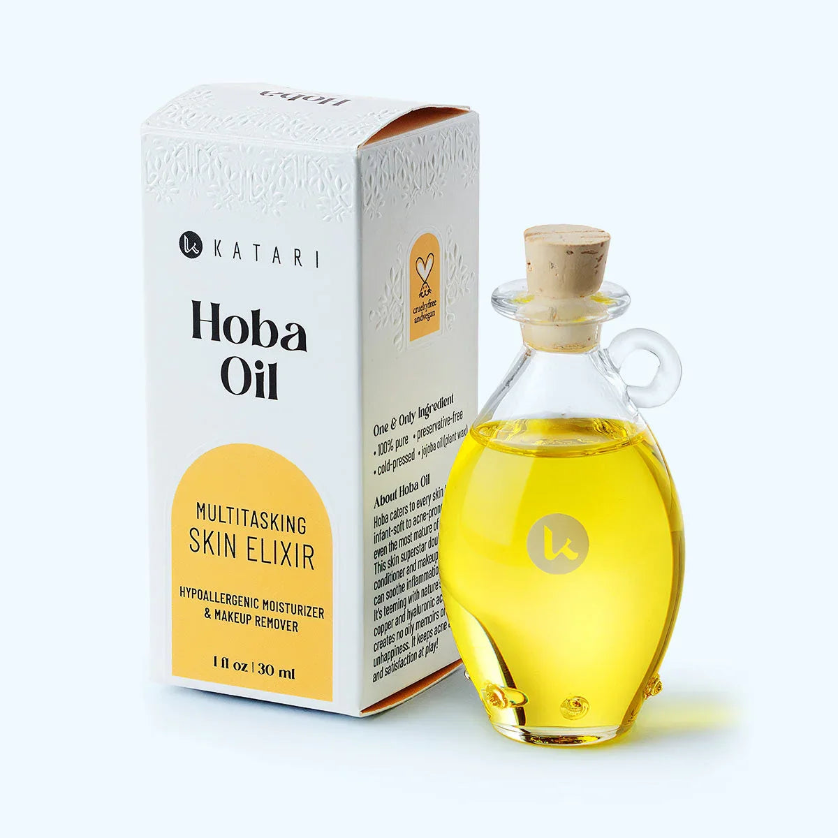 Katari Beauty Hoba | Pure Jojoba Oil Cleanser & Moisturizer