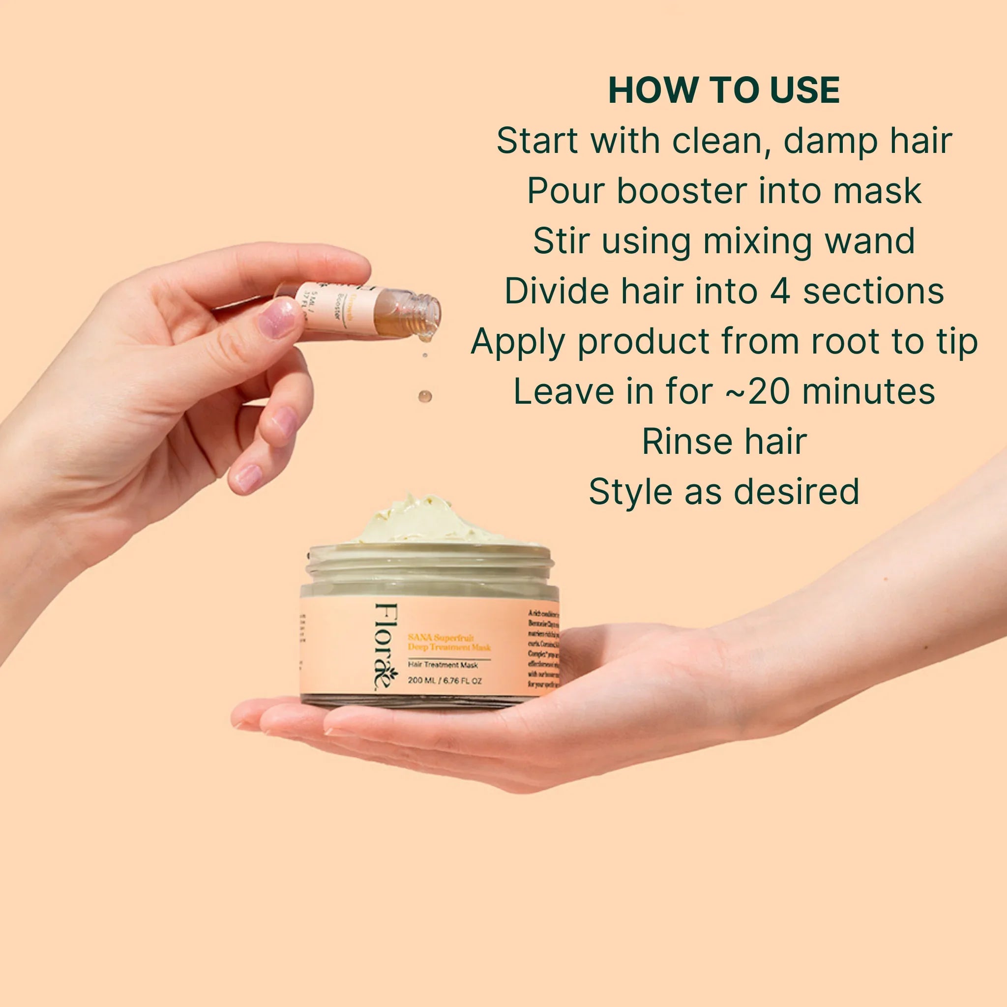 Floraebeauty Growth Booster + Superfruit Deep Treatment Mask