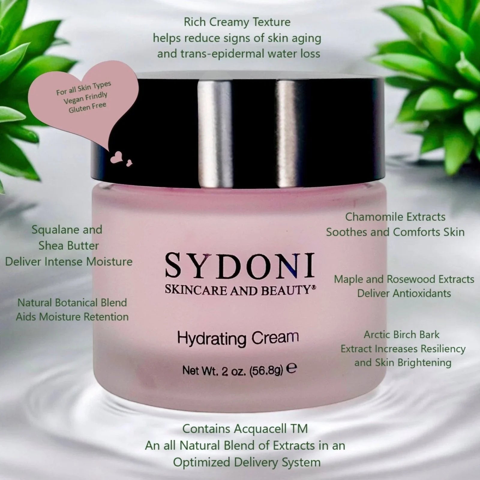 Sydoni HYDRATING CREAM with Botanical Humectants & Shea Butter