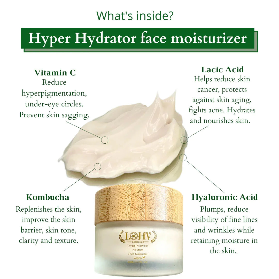LOHV ESSENTIALS PREMIUM 100% VEGAN HYPER HYDRATOR Face Moisturizer