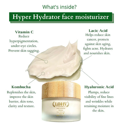 LOHV ESSENTIALS PREMIUM 100% VEGAN HYPER HYDRATOR Face Moisturizer - Image 3