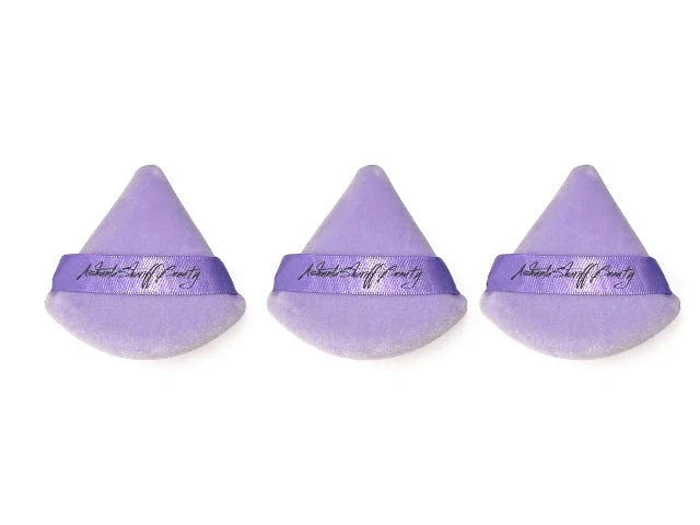 Ashunta Sheriff Beauty Velvet Hypoallergenic Ultra Soft Purple Puffs (3-Pack)