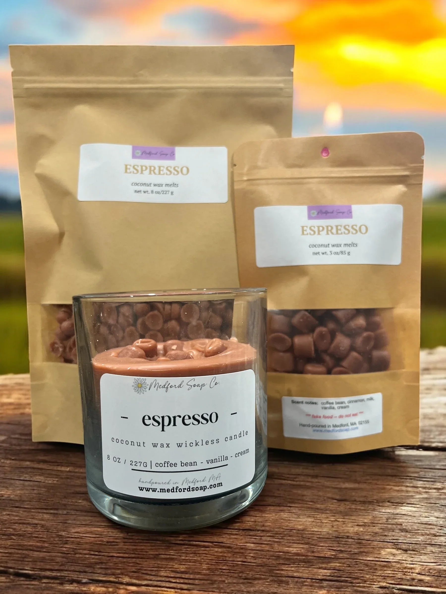 Medford Soap Co. Wickless Candles & Wax Melt Cups