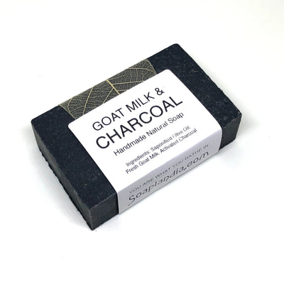 Soaplandia Soap Store Goat Milk & Charcoal Goodness Soap, Unscented - Image 2