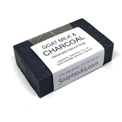 Soaplandia Soap Store Goat Milk & Charcoal Goodness Soap, Unscented - Image 3