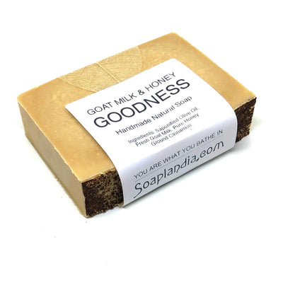 Soaplandia Goat Milk & Honey Goodness Soap, Unscented - Image 4