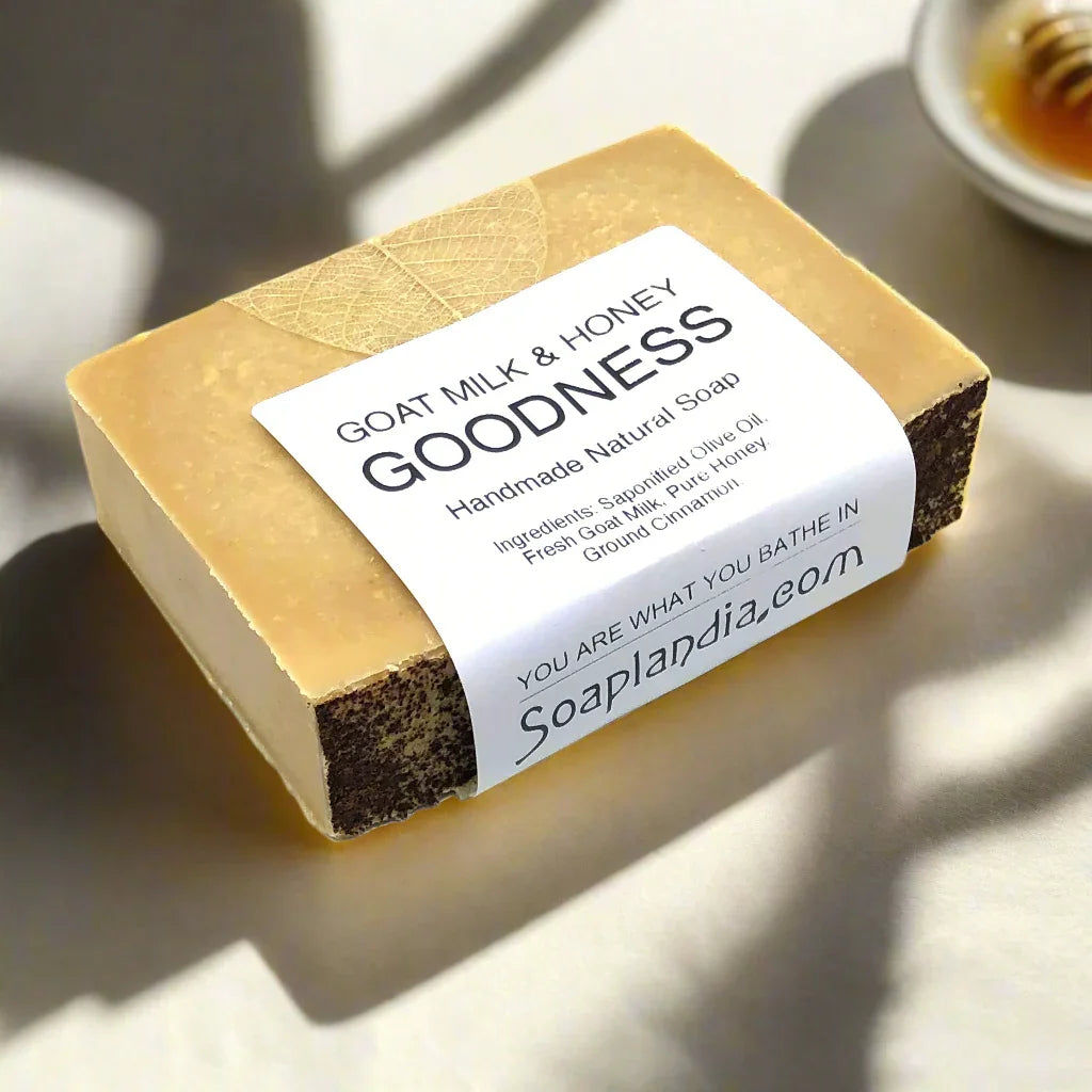 Soaplandia Goat Milk & Honey Goodness Soap, Unscented