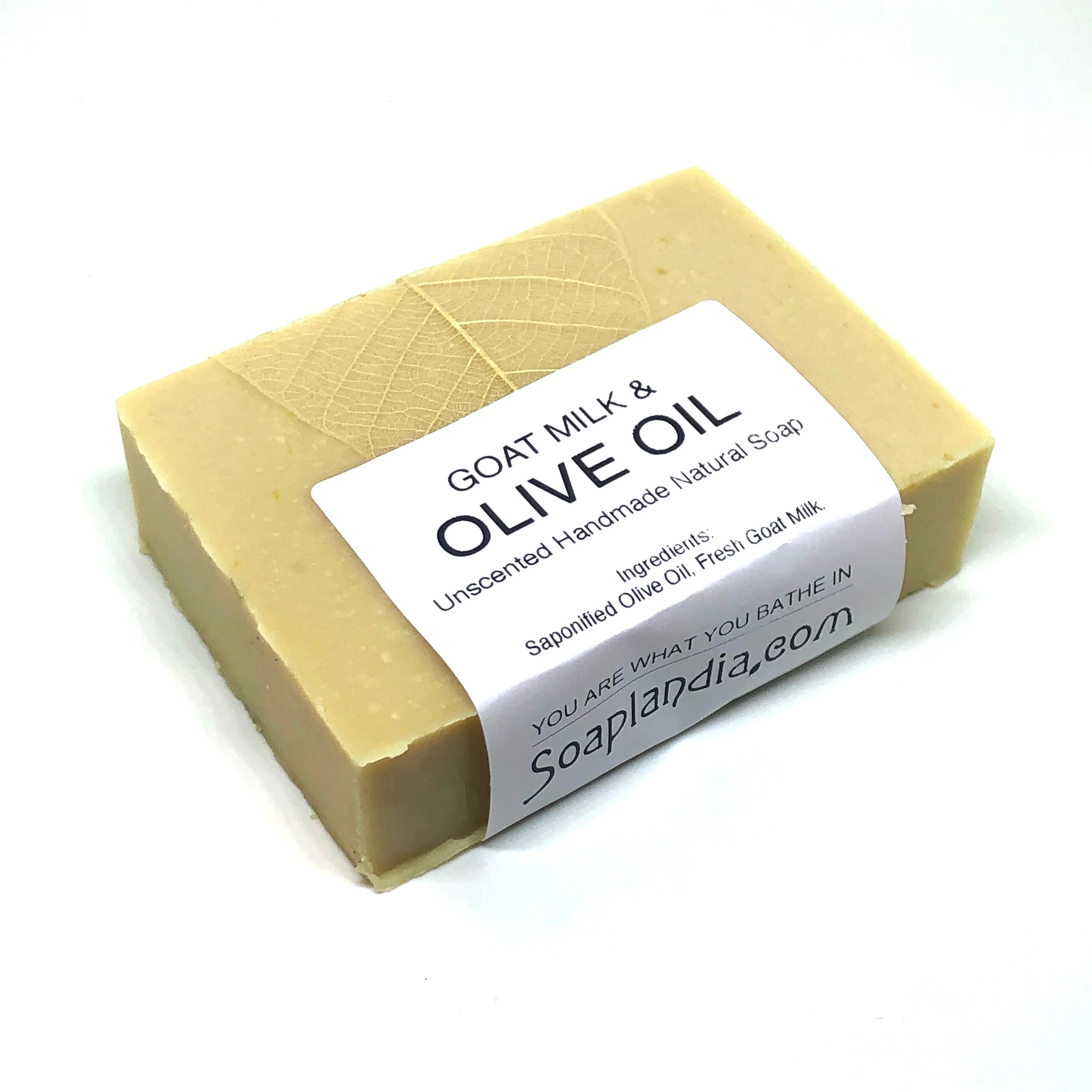 Soaplandia Goat Milk & Olive Oil Bar Soap, Unscented