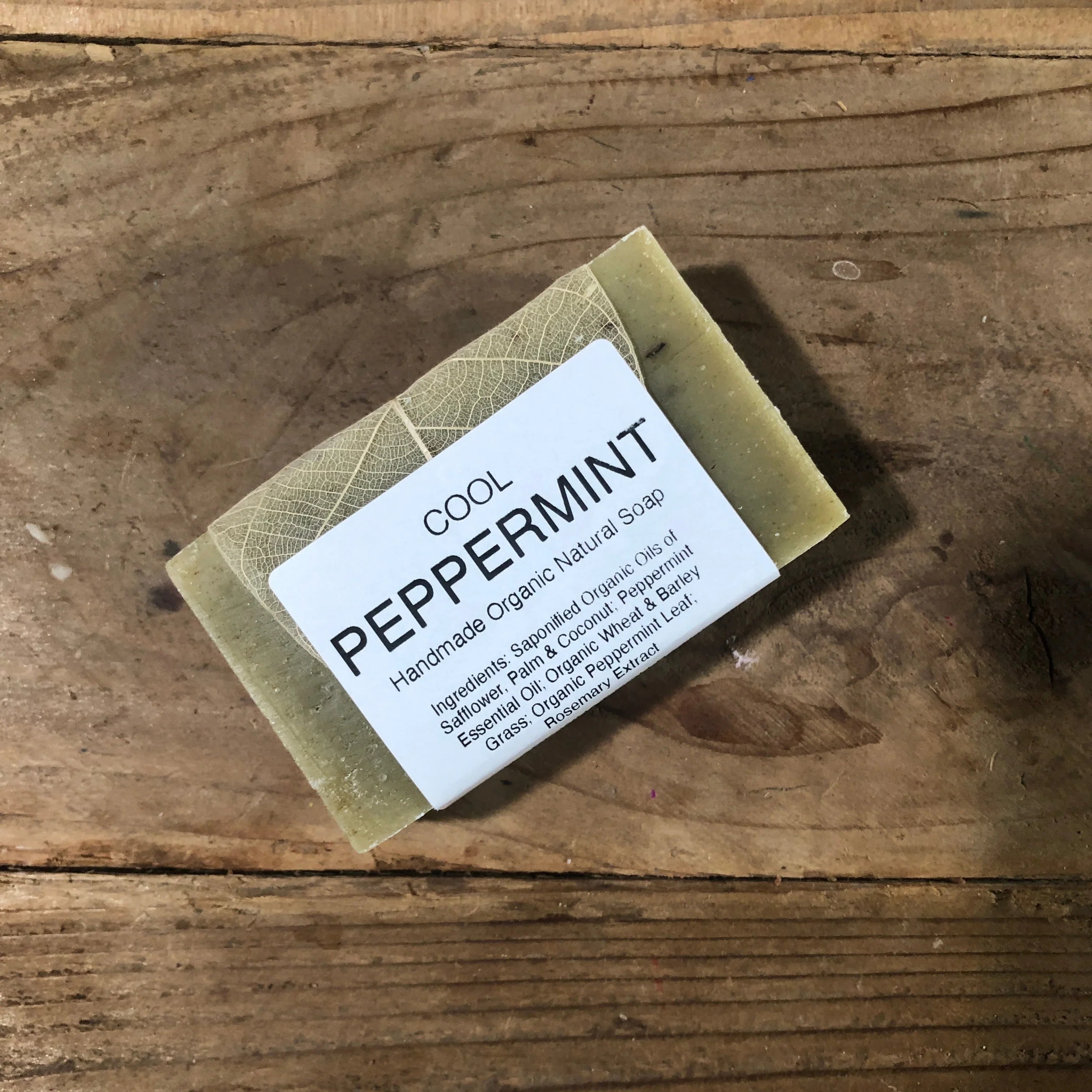 Soaplandia Soap Store Cool Peppermint Bar Soap, Certified Organic