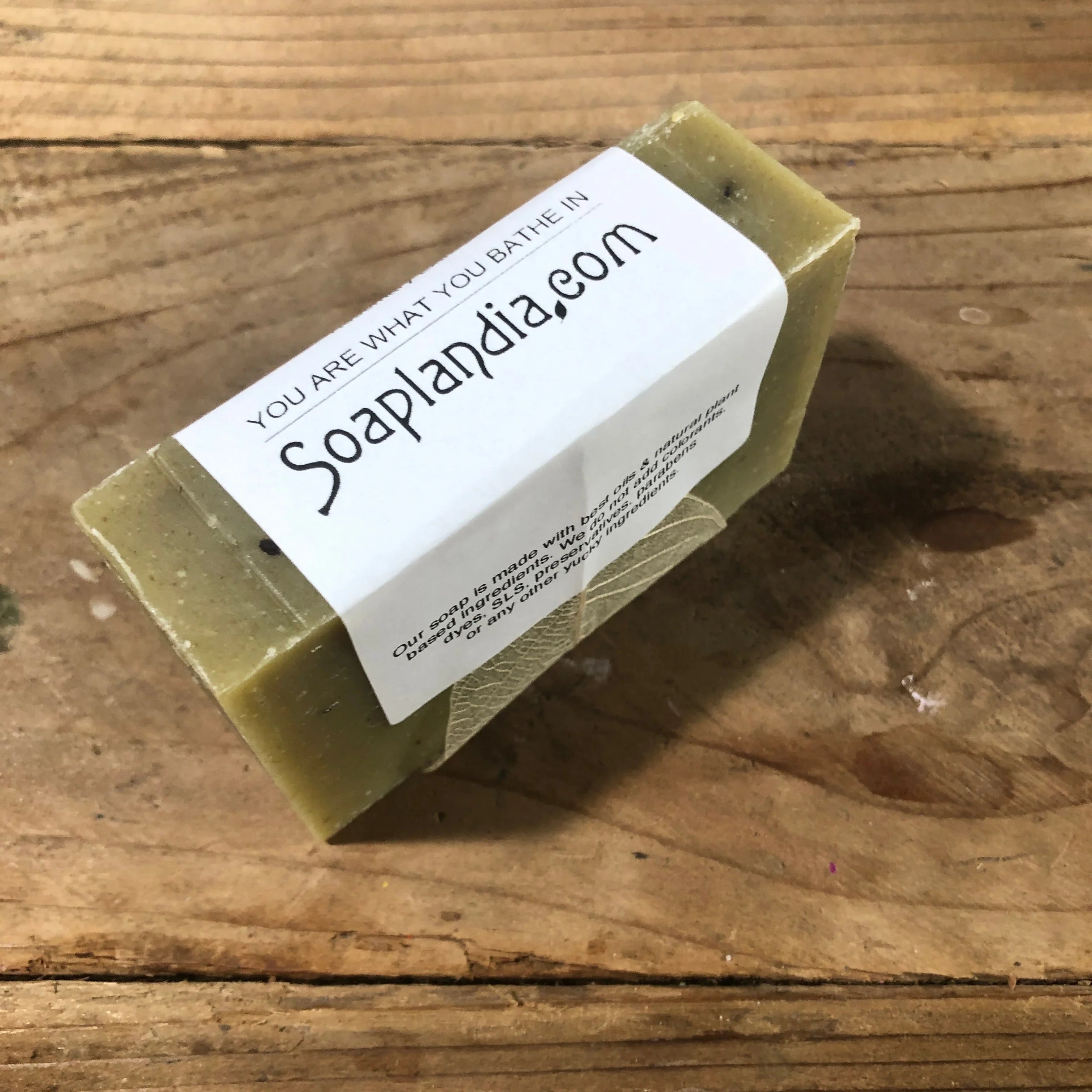 Soaplandia Soap Store Cool Peppermint Bar Soap, Certified Organic