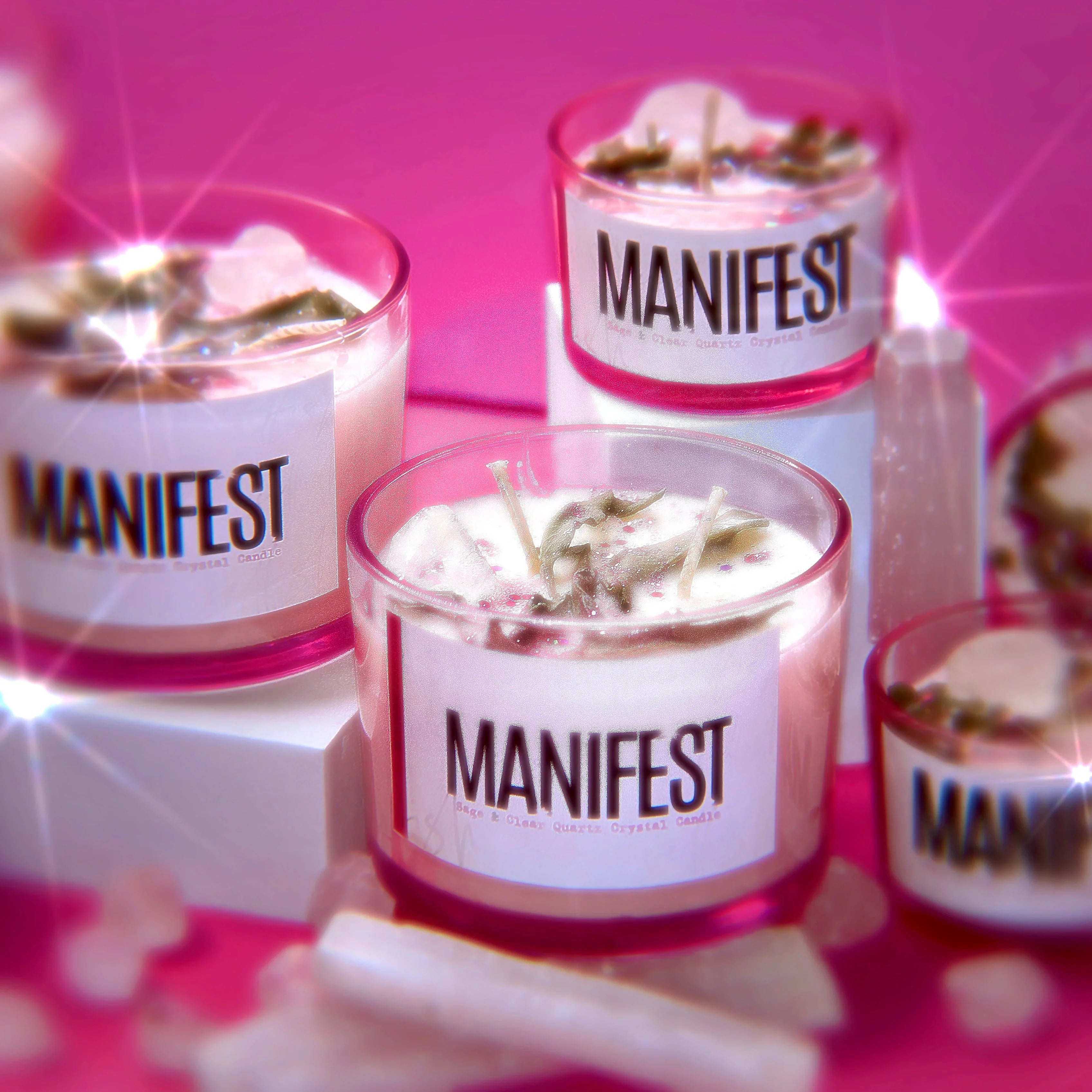 Be So Selfish Candle "Manifest" Sage & Crystal