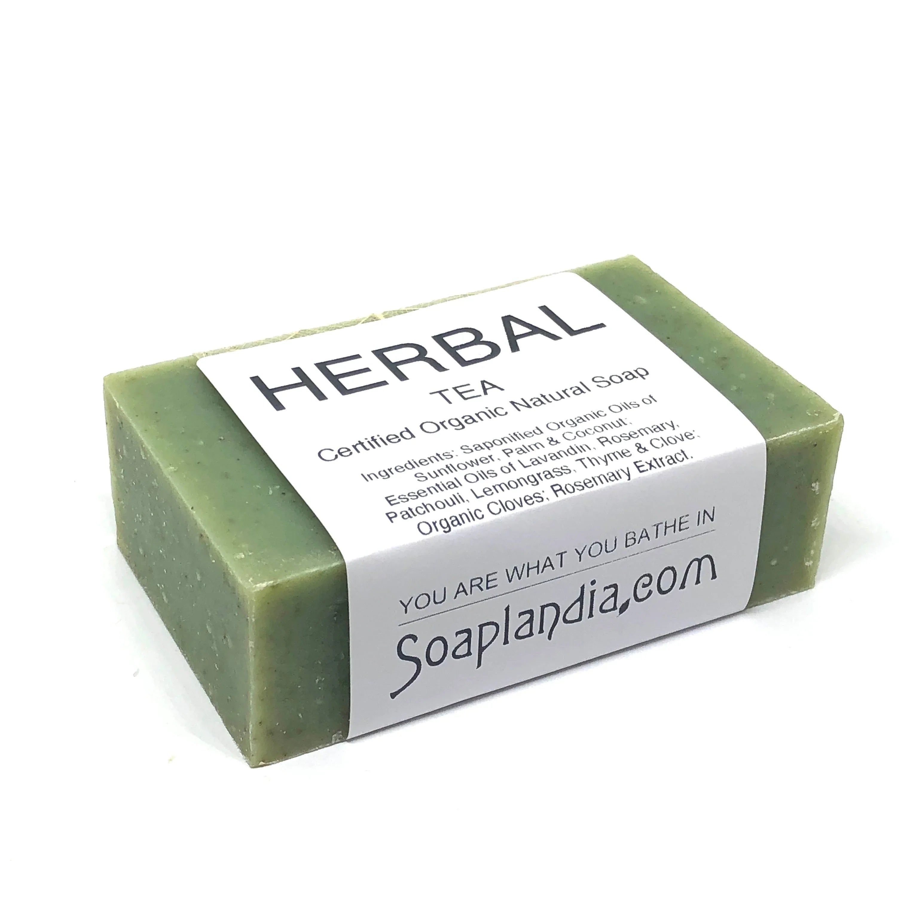 Soaplandia Herbal Tea Bar Soap, Organic