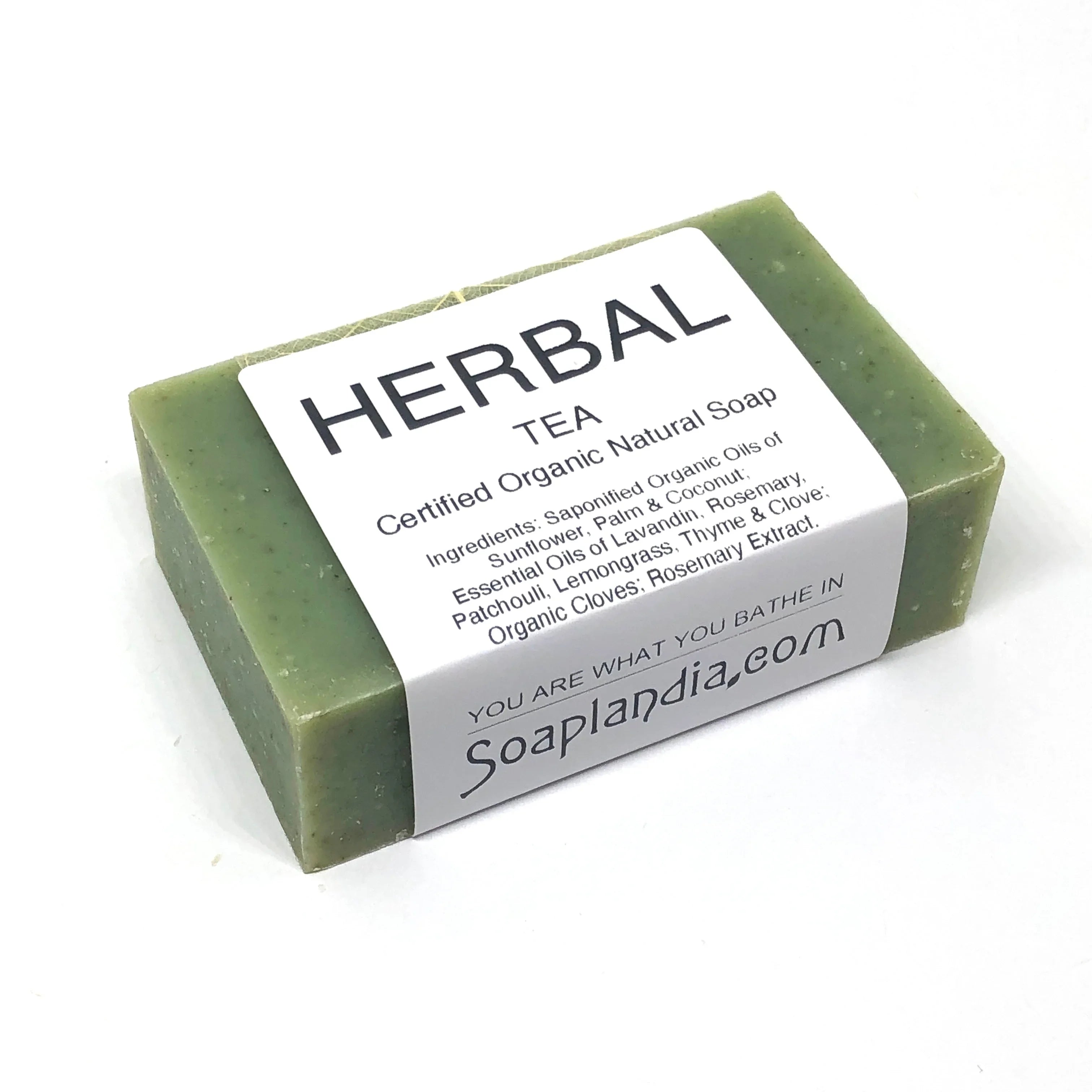 Soaplandia Herbal Tea Bar Soap, Organic