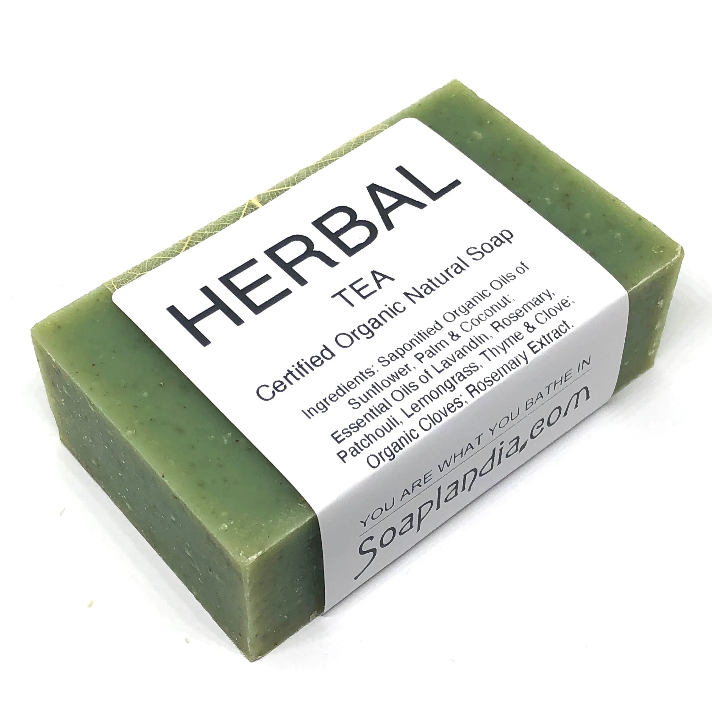 Soaplandia Herbal Tea Bar Soap, Organic