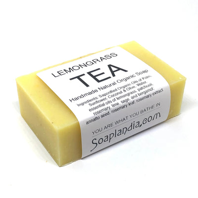Soaplandia Lemongrass Tea Bar Soap, Organic - Image 3